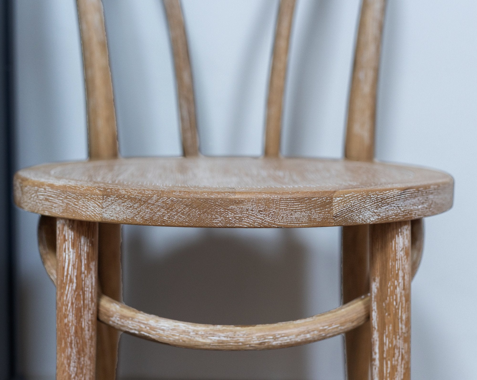 Reclaimed Oak Round Seat Dining Chair