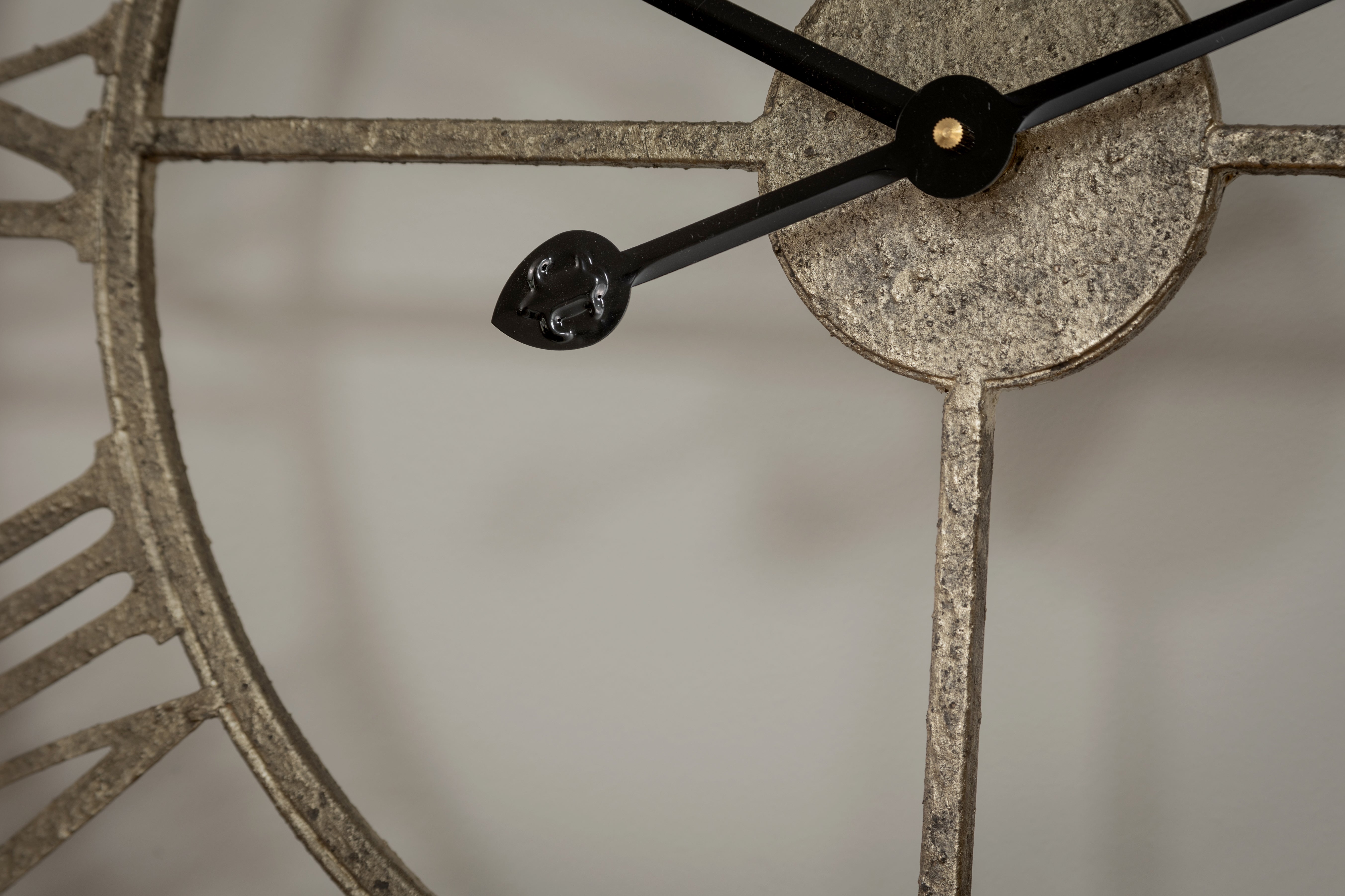 Weathered Wood and Metal Cut Out Clock