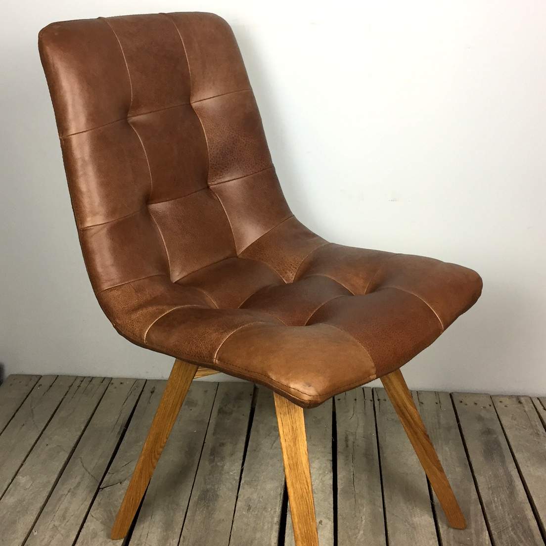 Allegro Brown Cerato Leather Dining Chair - The Orchard Home and Gifts