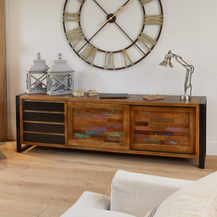Shoreditch Long Four Drawer Sideboard - The Orchard Home and Gifts