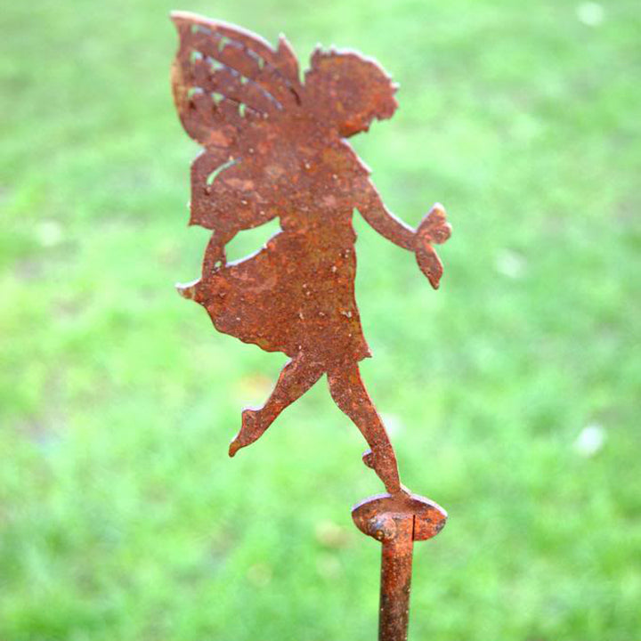 Fairy Garden Rust Silhouette Ornament - The Orchard Home and Gifts