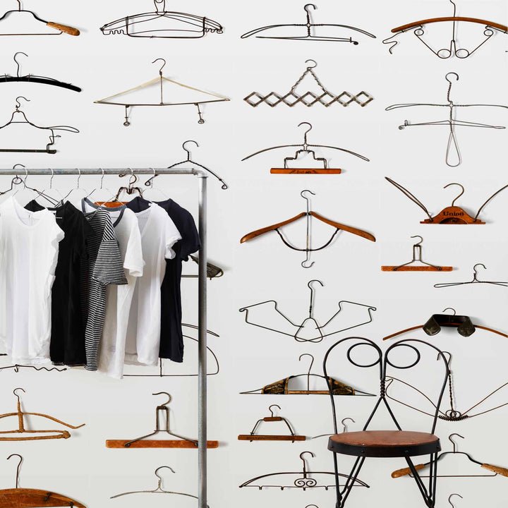 Obsession Hangers Wallpaper Roll by Daniel Rozensztroch