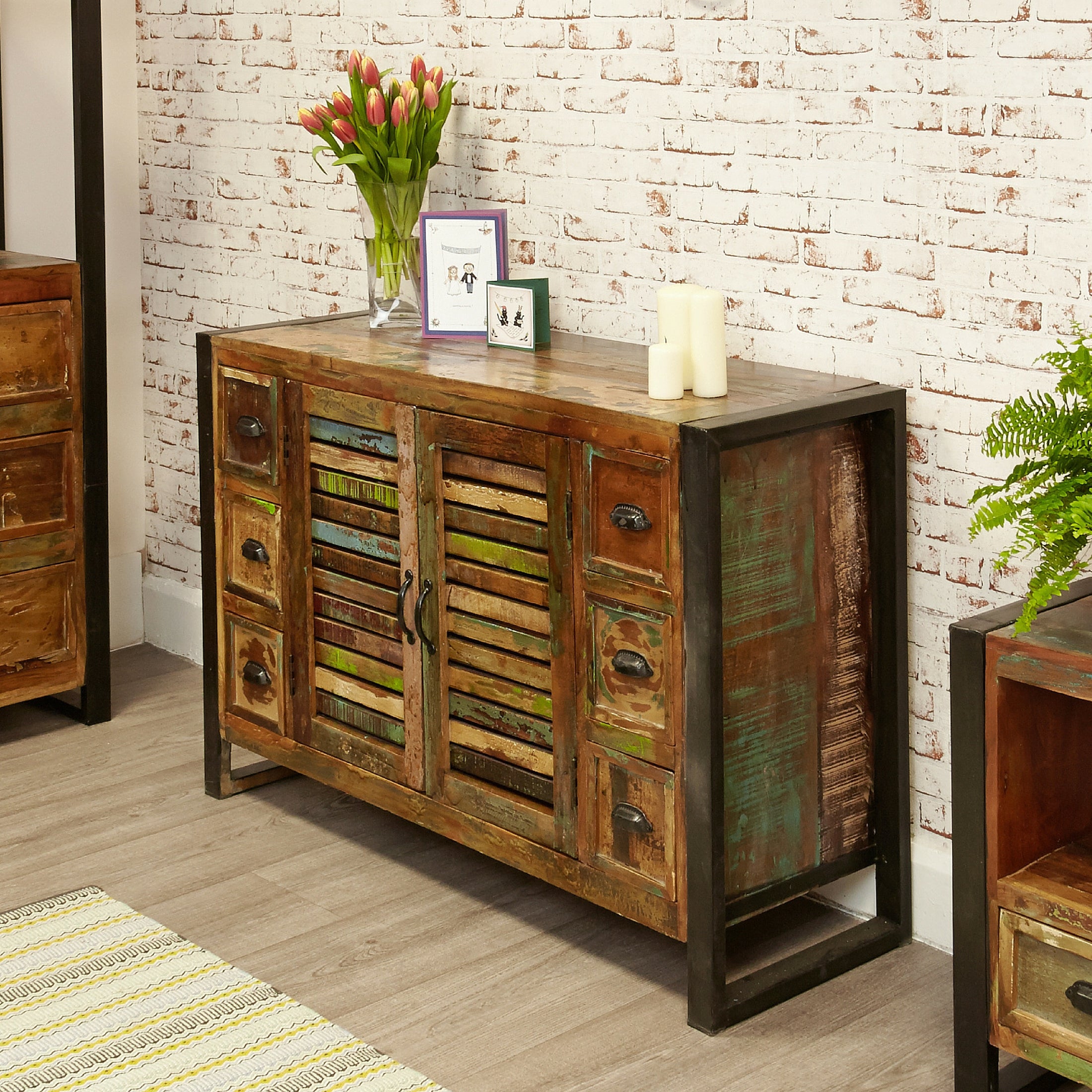 Shoreditch Six Drawer Sideboard - The Orchard Home and Gifts