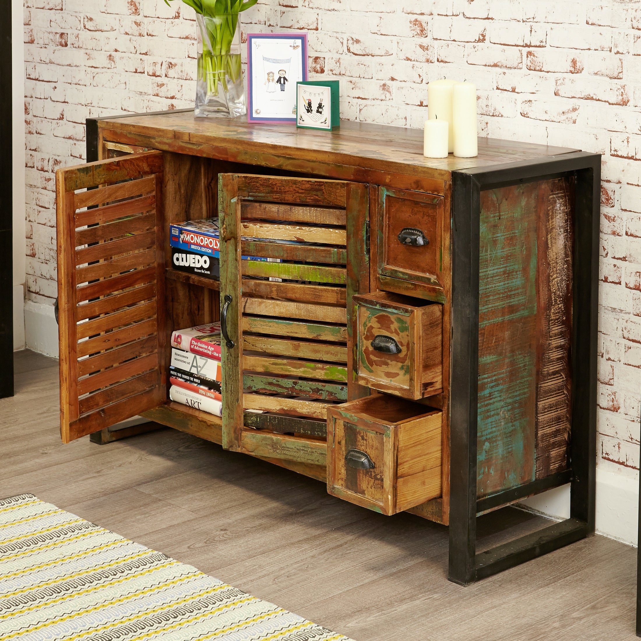 Shoreditch Six Drawer Sideboard - The Orchard Home and Gifts