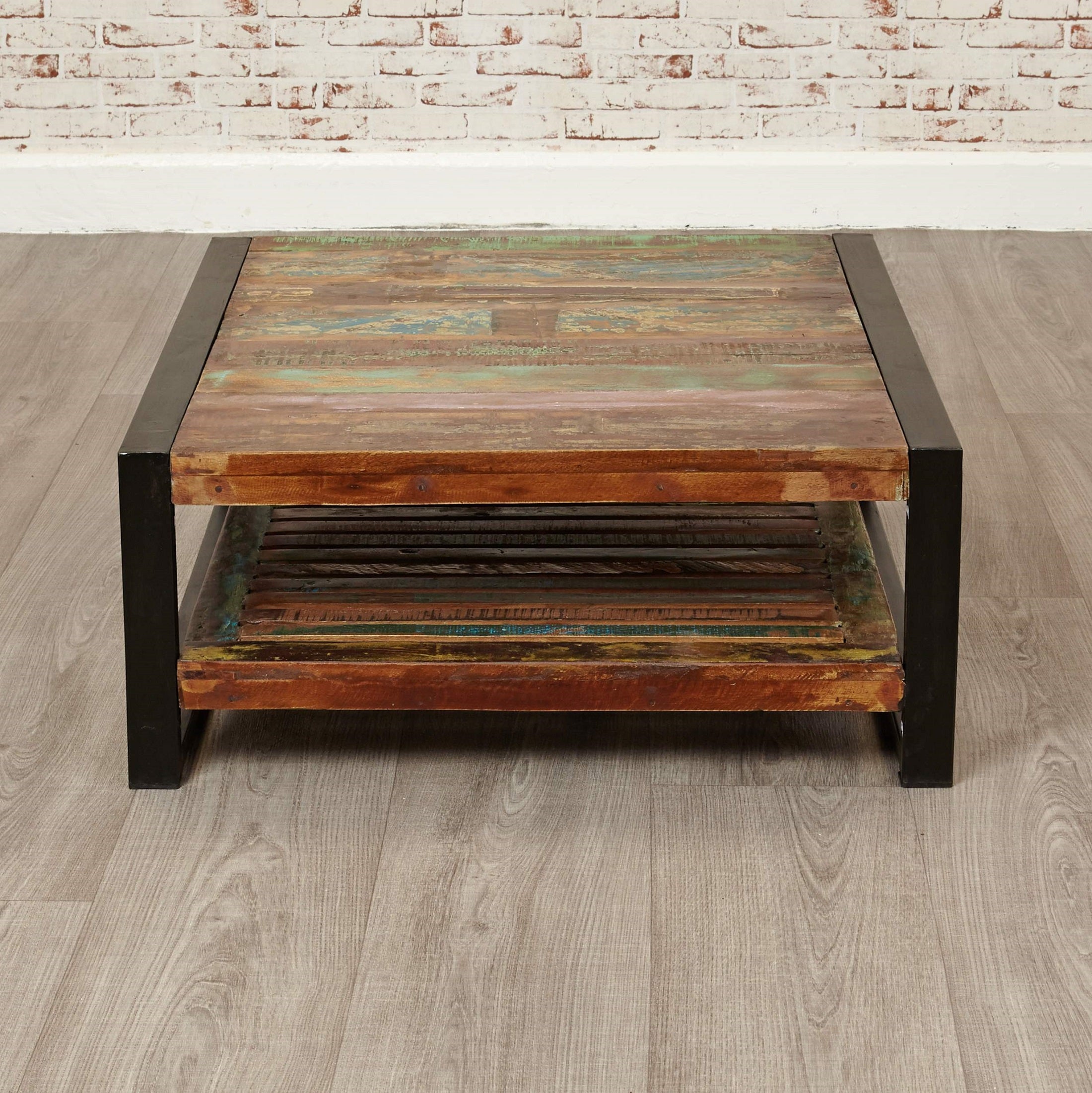 Shoreditch Square Coffee Table With Shelf - The Orchard Home and Gifts