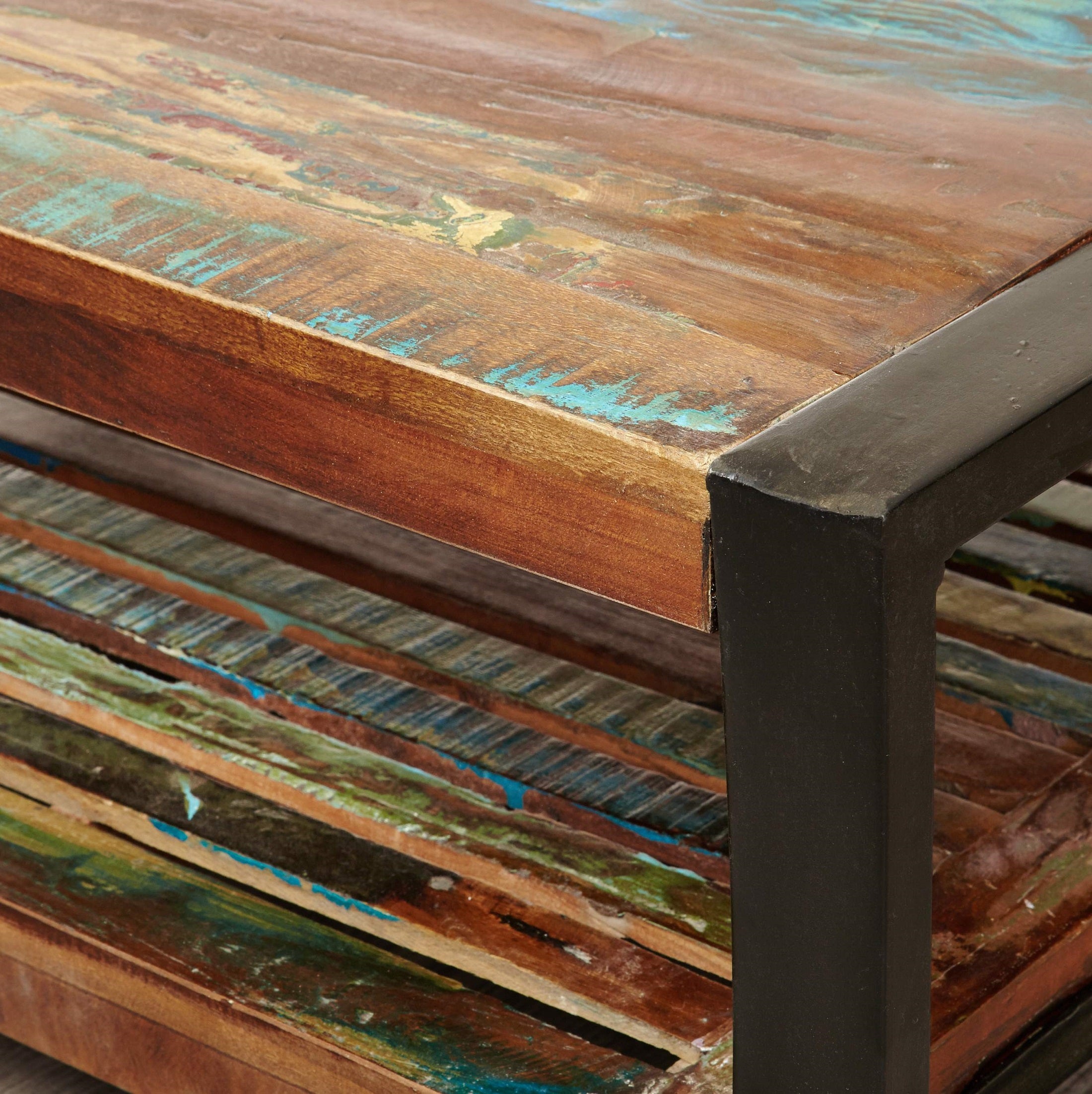 Shoreditch Square Coffee Table With Shelf - The Orchard Home and Gifts