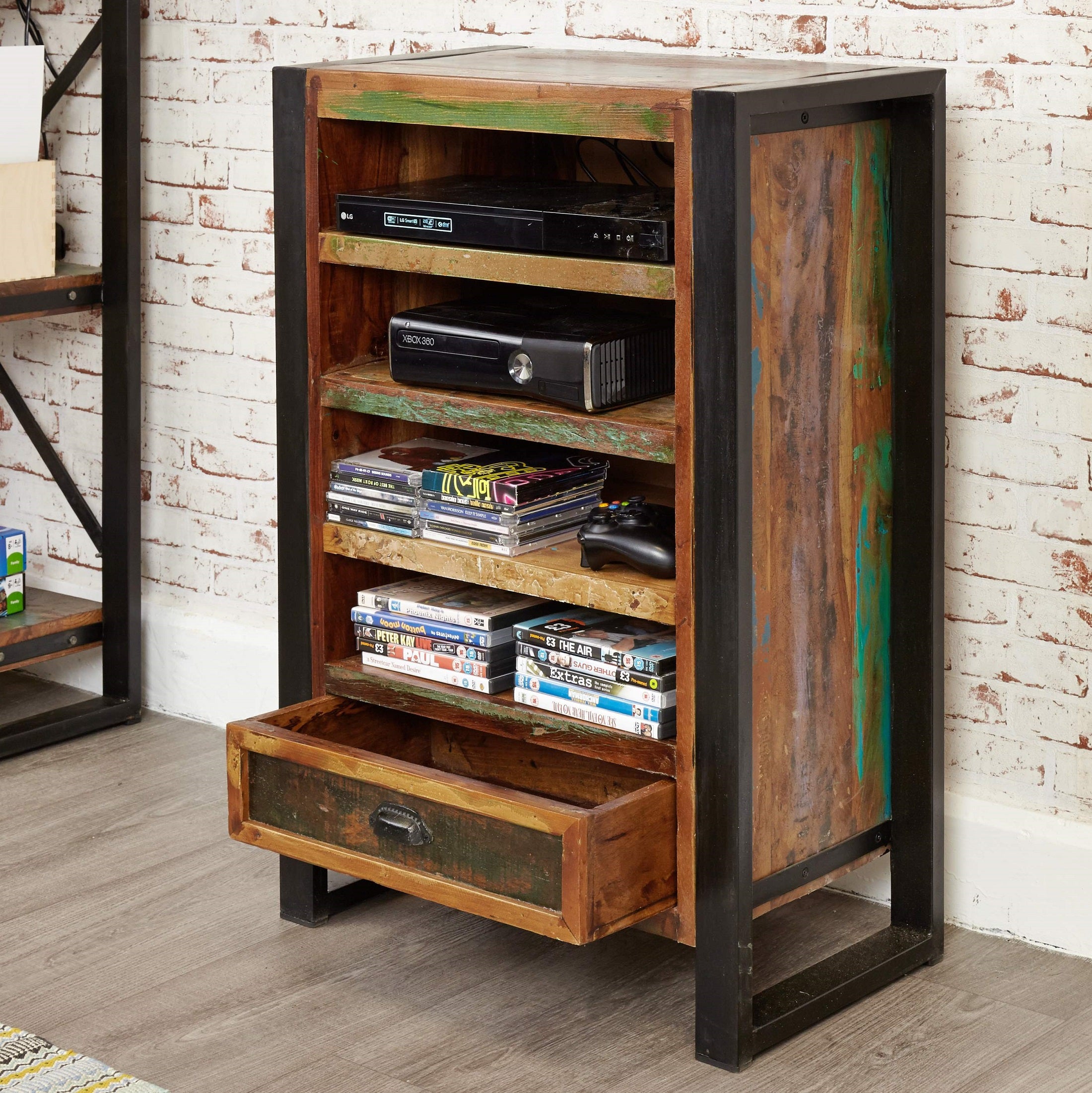 Shoreditch Media Storage Shelving Unit - The Orchard Home and Gifts