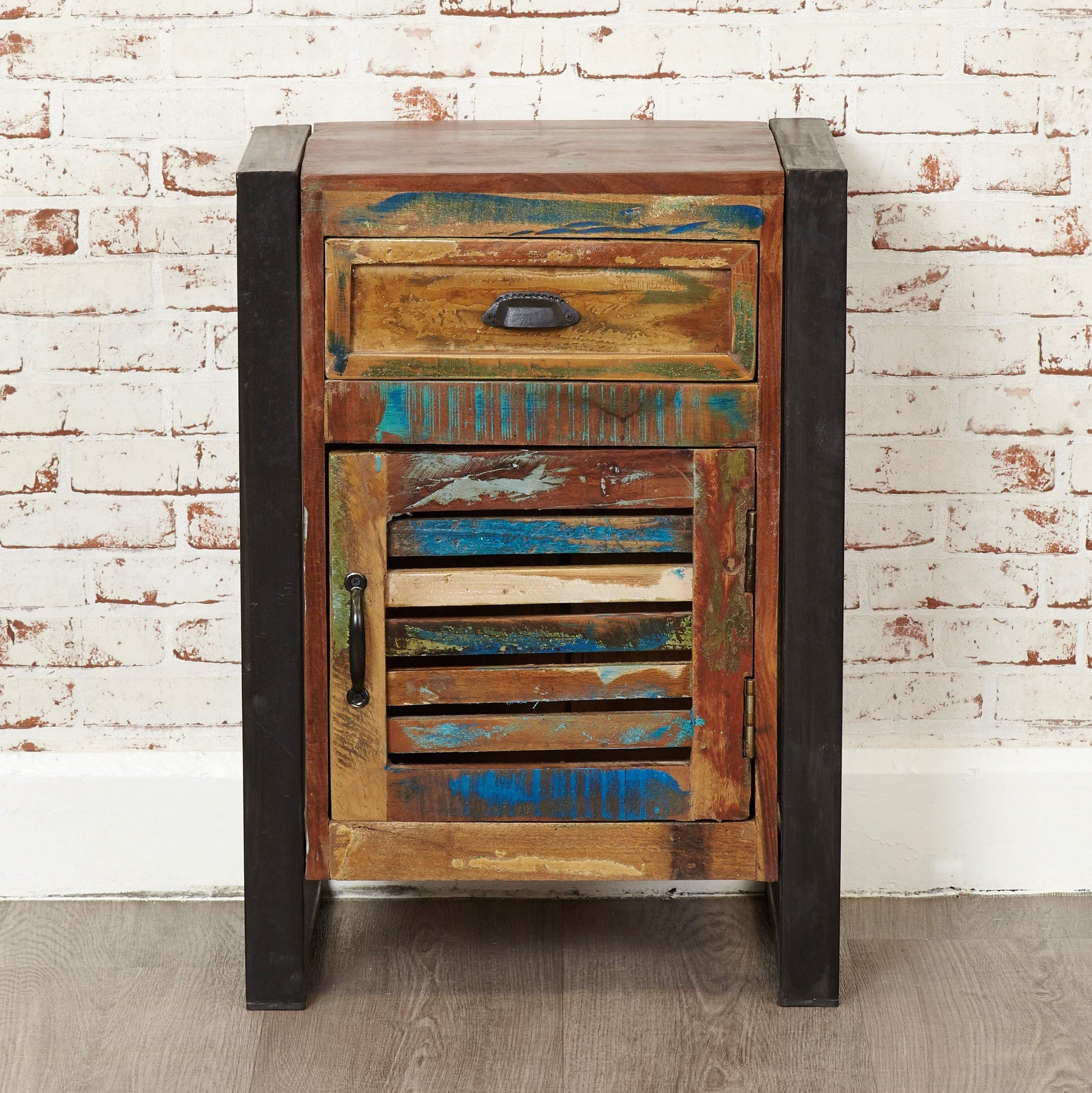 Shoreditch One Drawer Cupboard Side Table - The Orchard Home and Gifts