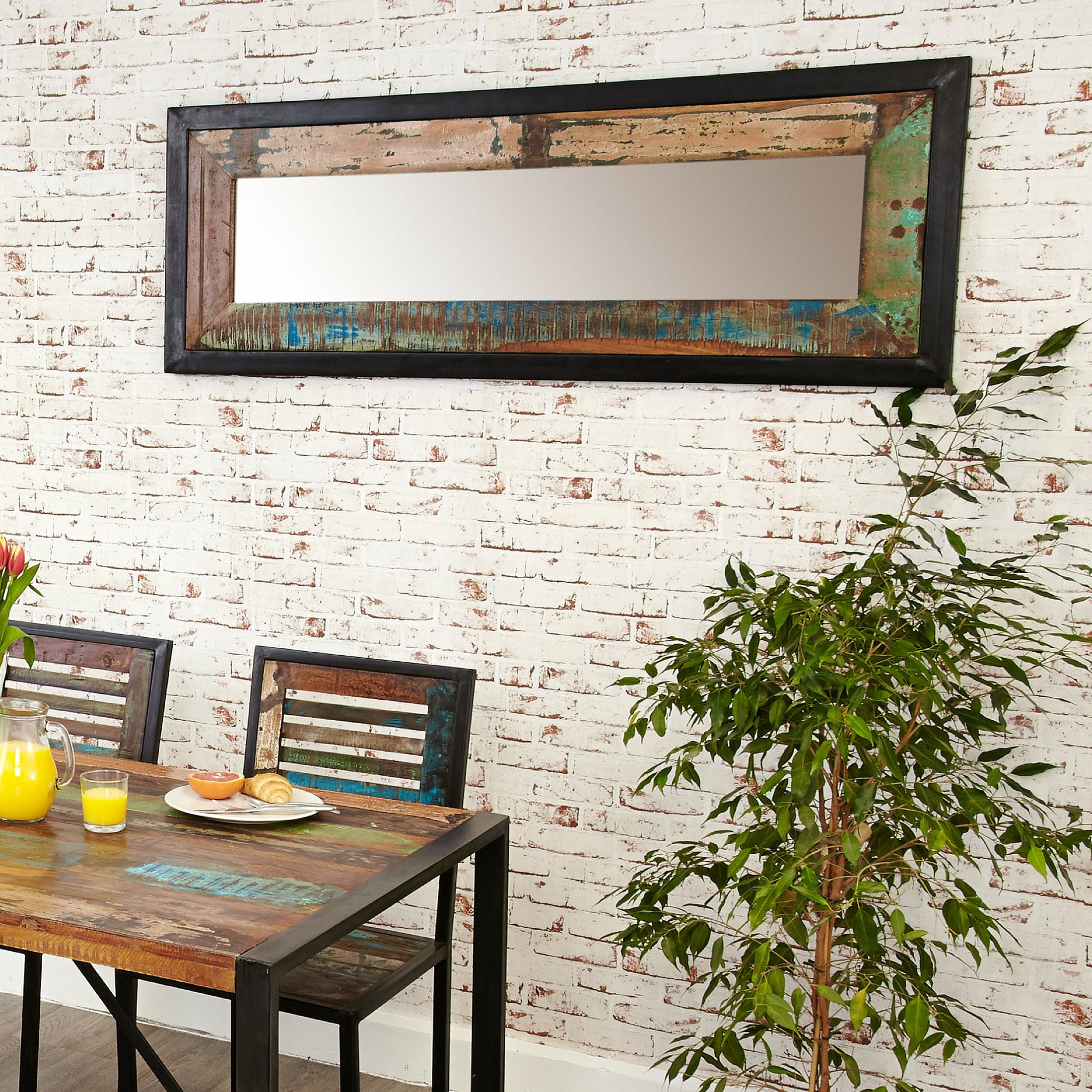 Shoreditch Wall Mirror Oblong Large - The Orchard Home and Gifts