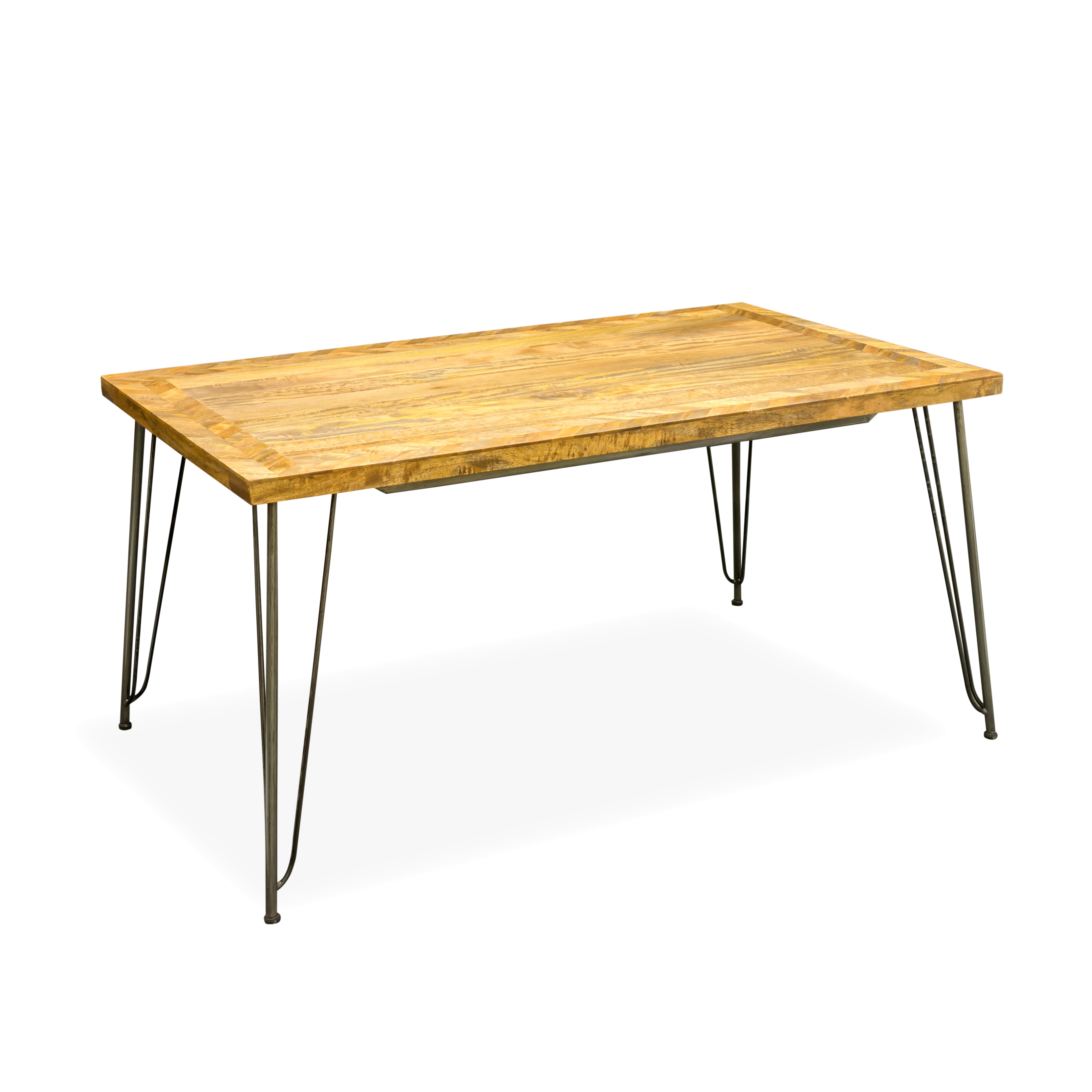 Industrial Vintage Hairpin Rectangular Dining Table