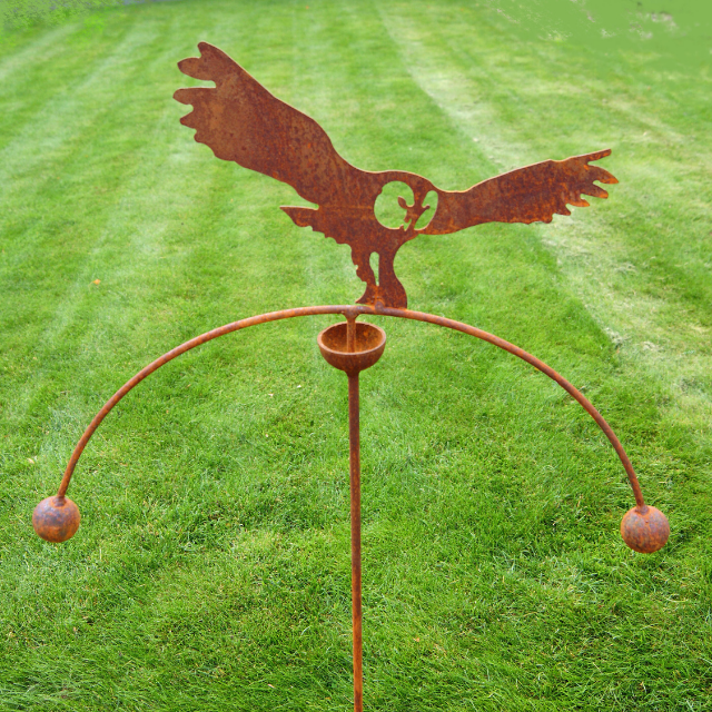 Owl Double Ball Wind Spinner/Rocker