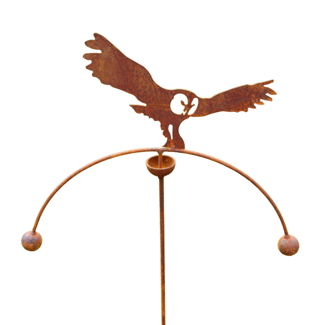 Owl Double Ball Wind Spinner/Rocker