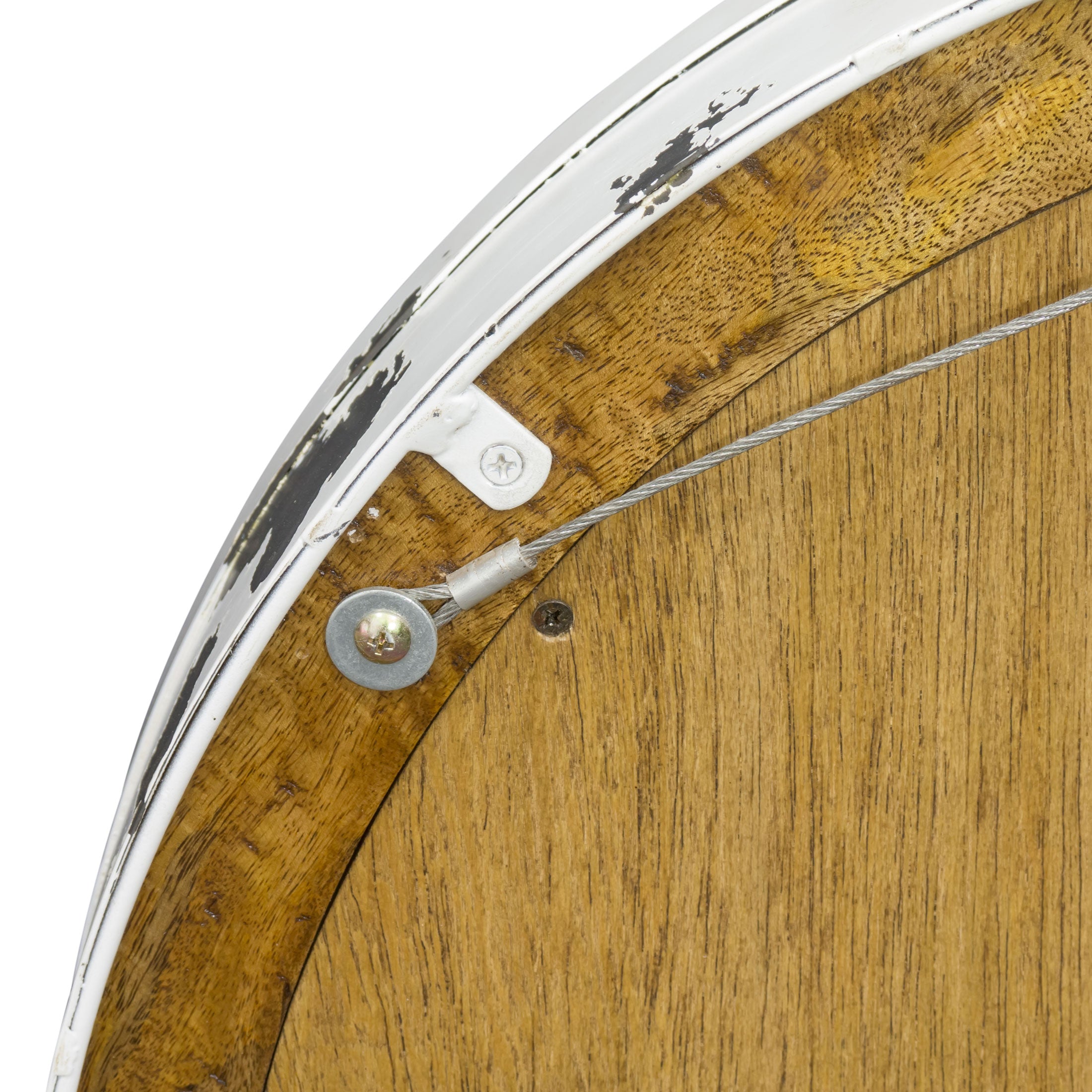 Industrial Vintage Porthole Wall Mirror With Shelf