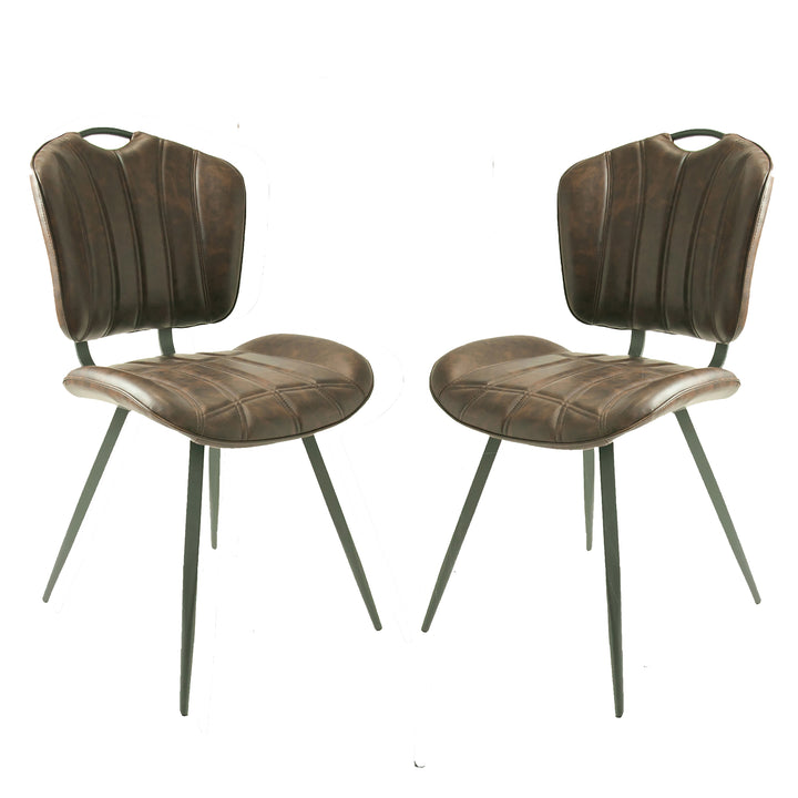 Austin Chesnut Brown Set of Two Dining Chairs
