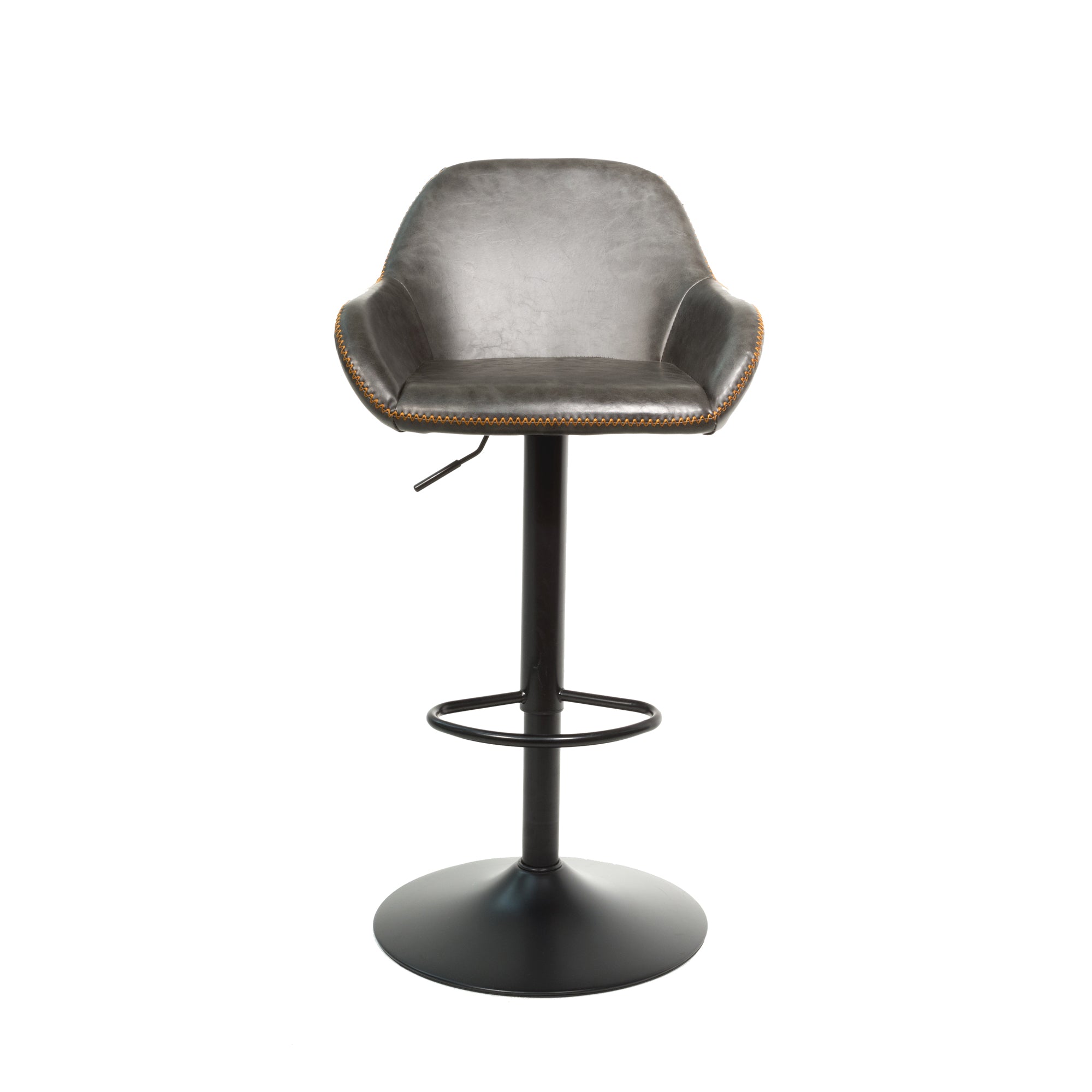 Baxter Grey Gas Lift Set of Two Kitchen Bar Stools