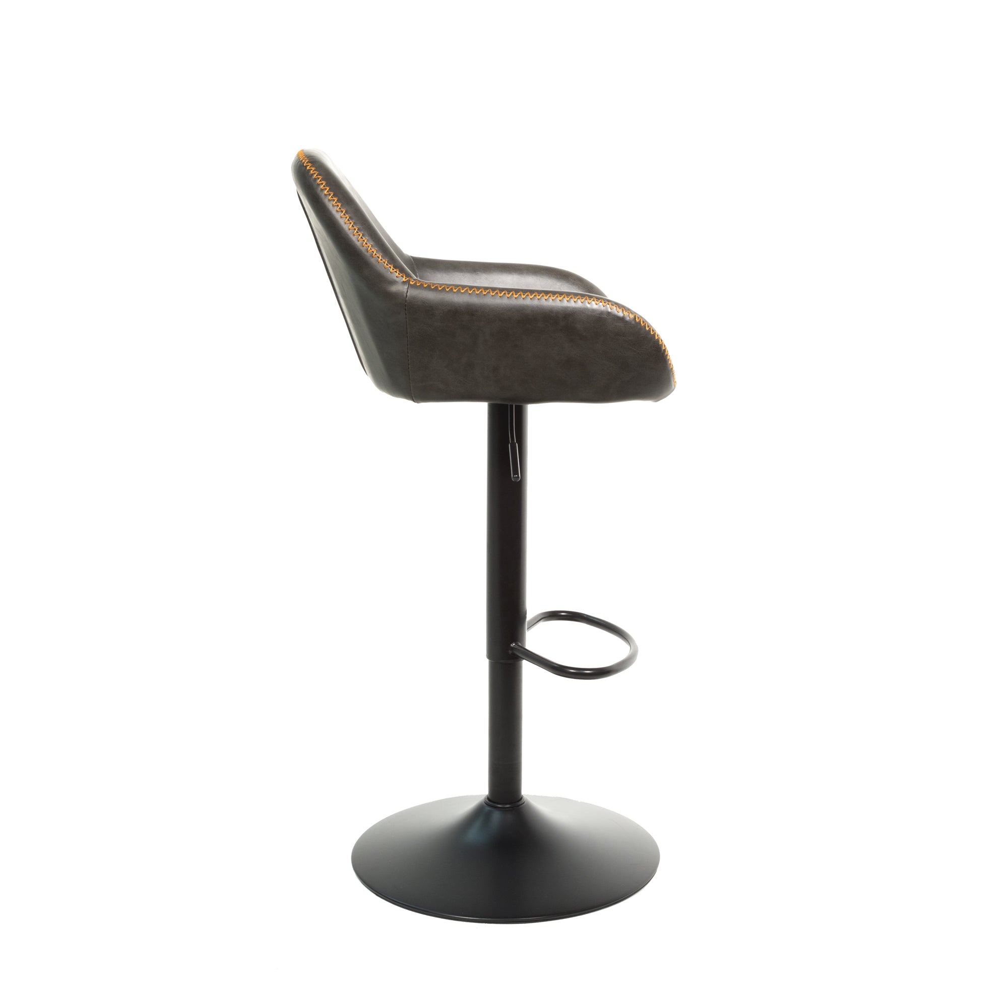 Baxter Grey Gas Lift Set of Two Kitchen Bar Stools