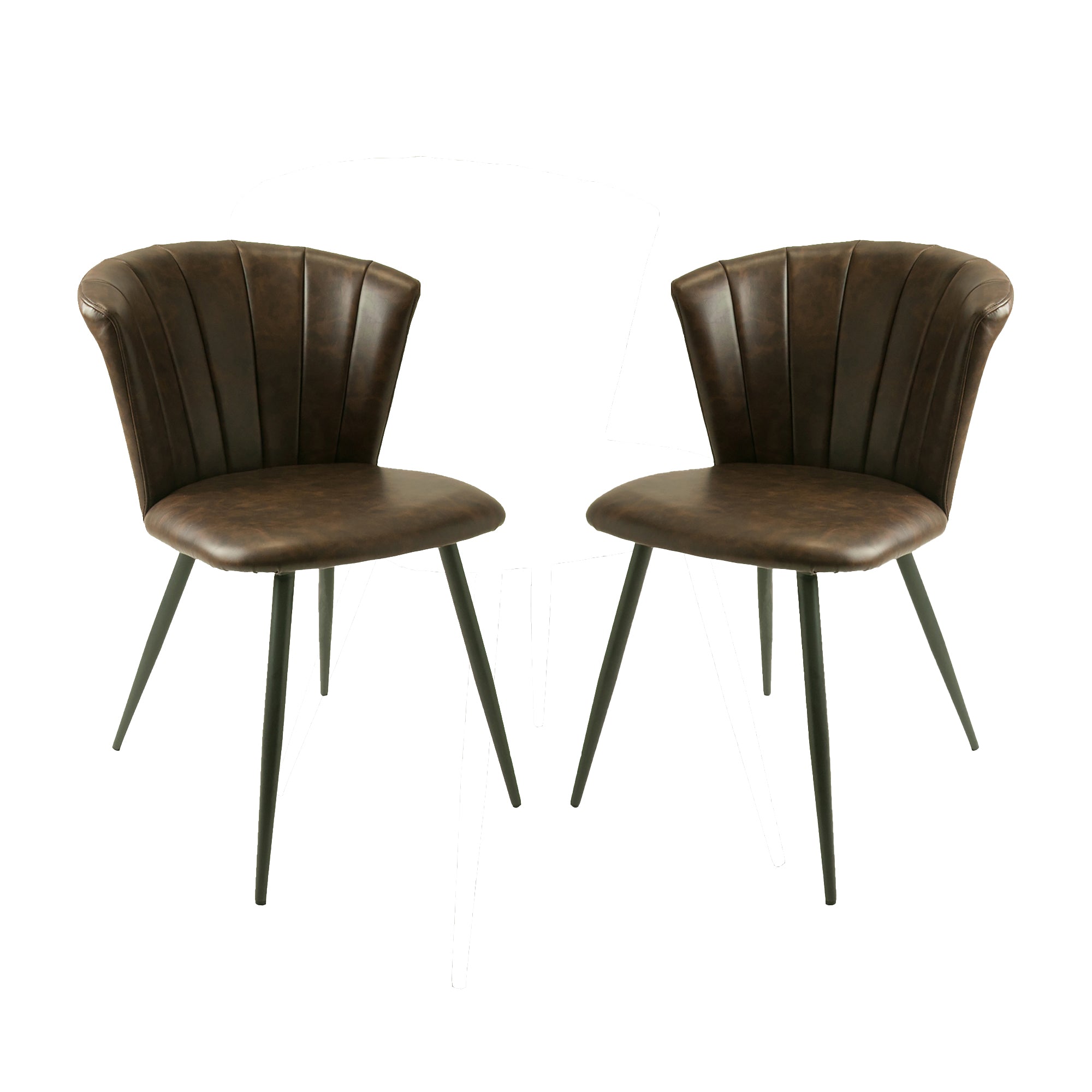 Bourne Chesnut Brown Set of Two Dining Chairs