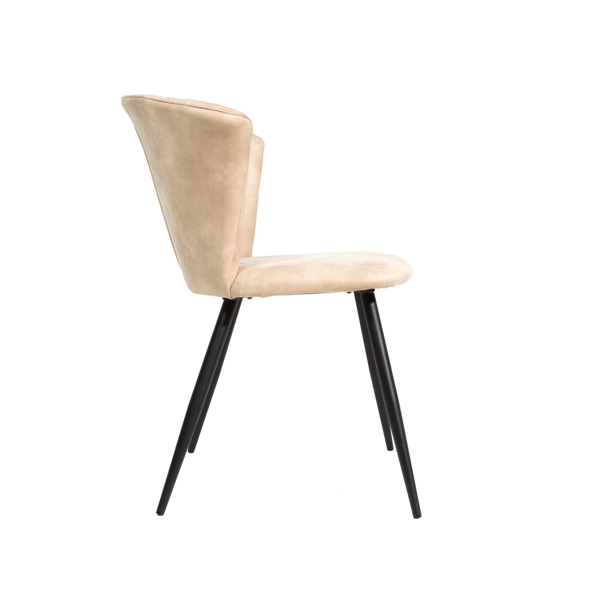 Bourne Moleskin Oyster Cream Set of Two Dining Chairs