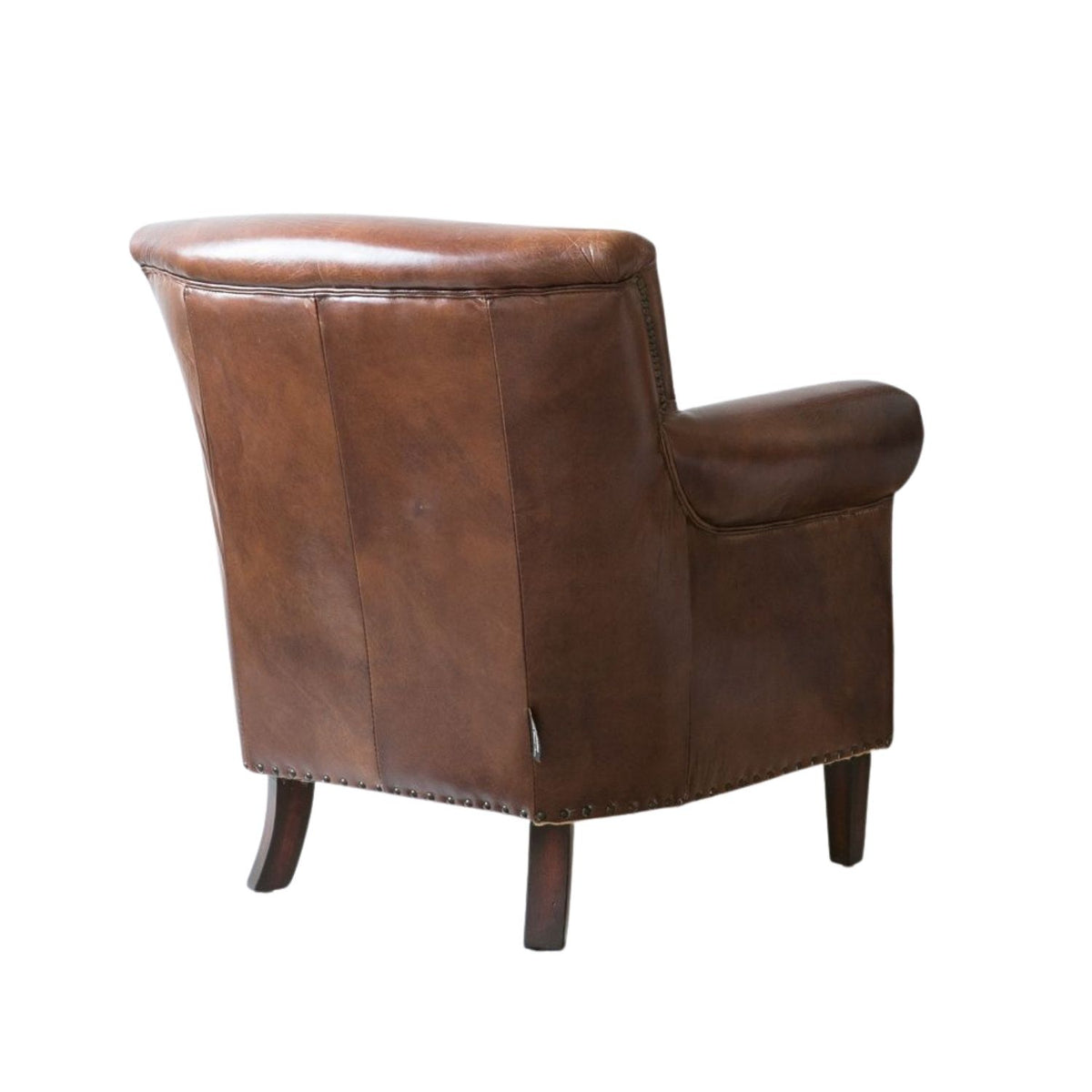 Vintage Brown Leather Armchair | PRE ORDER – The Orchard Home and Gifts