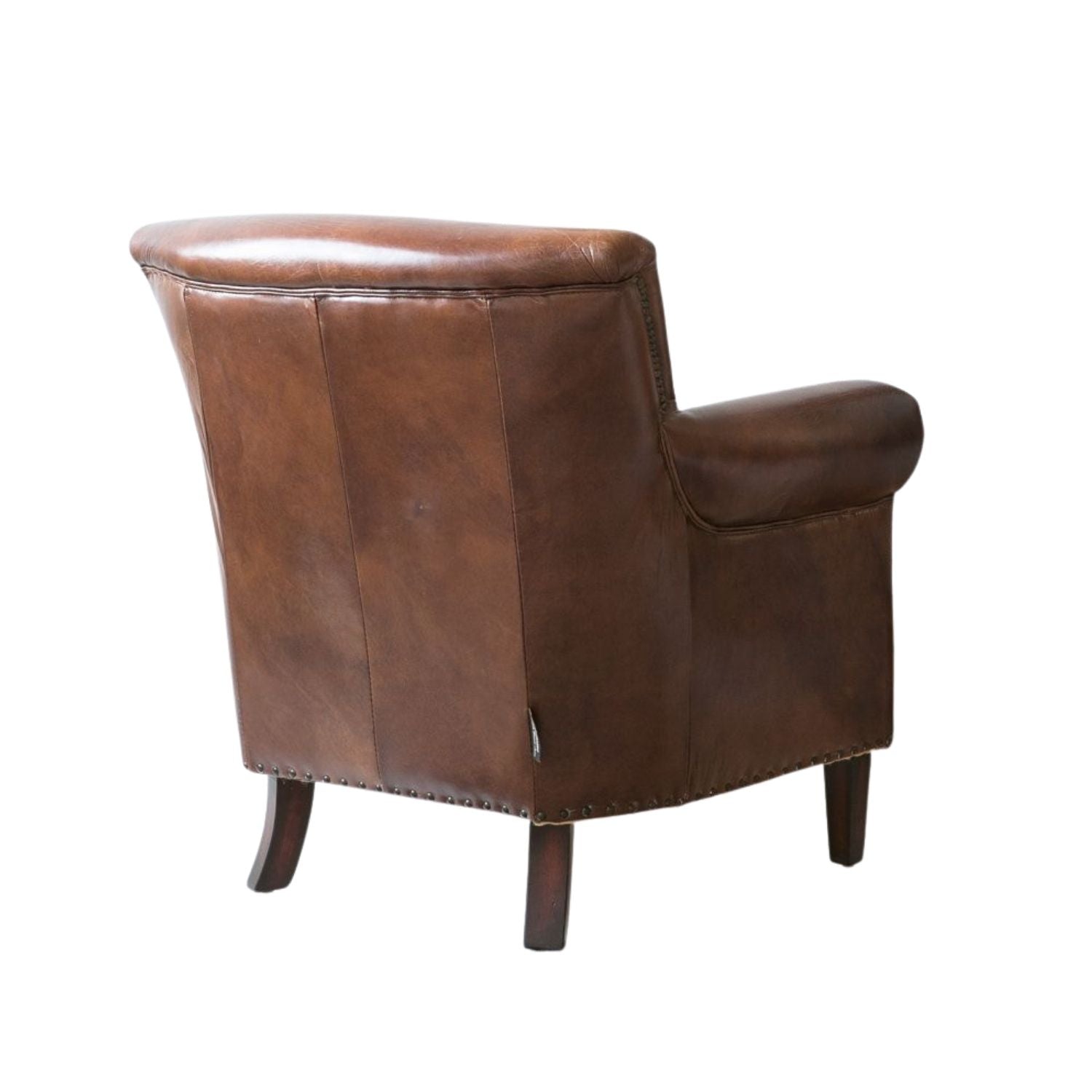 Vintage Brown Leather Armchair