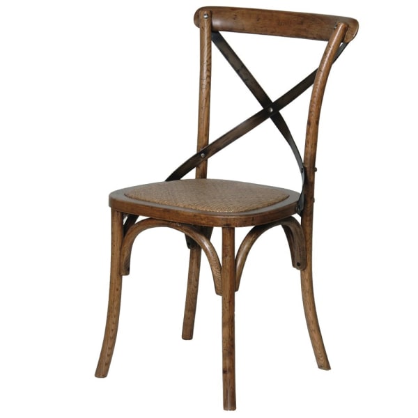 Dark Elm Steel X-back Dining Chair – The Orchard Home and Gifts
