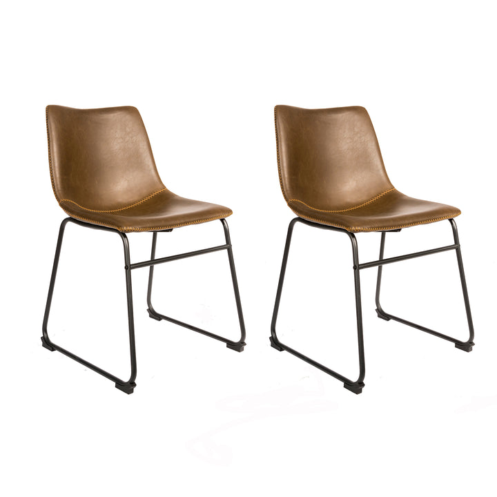 Dexter Chesnut Brown Set of Two Dining Chairs