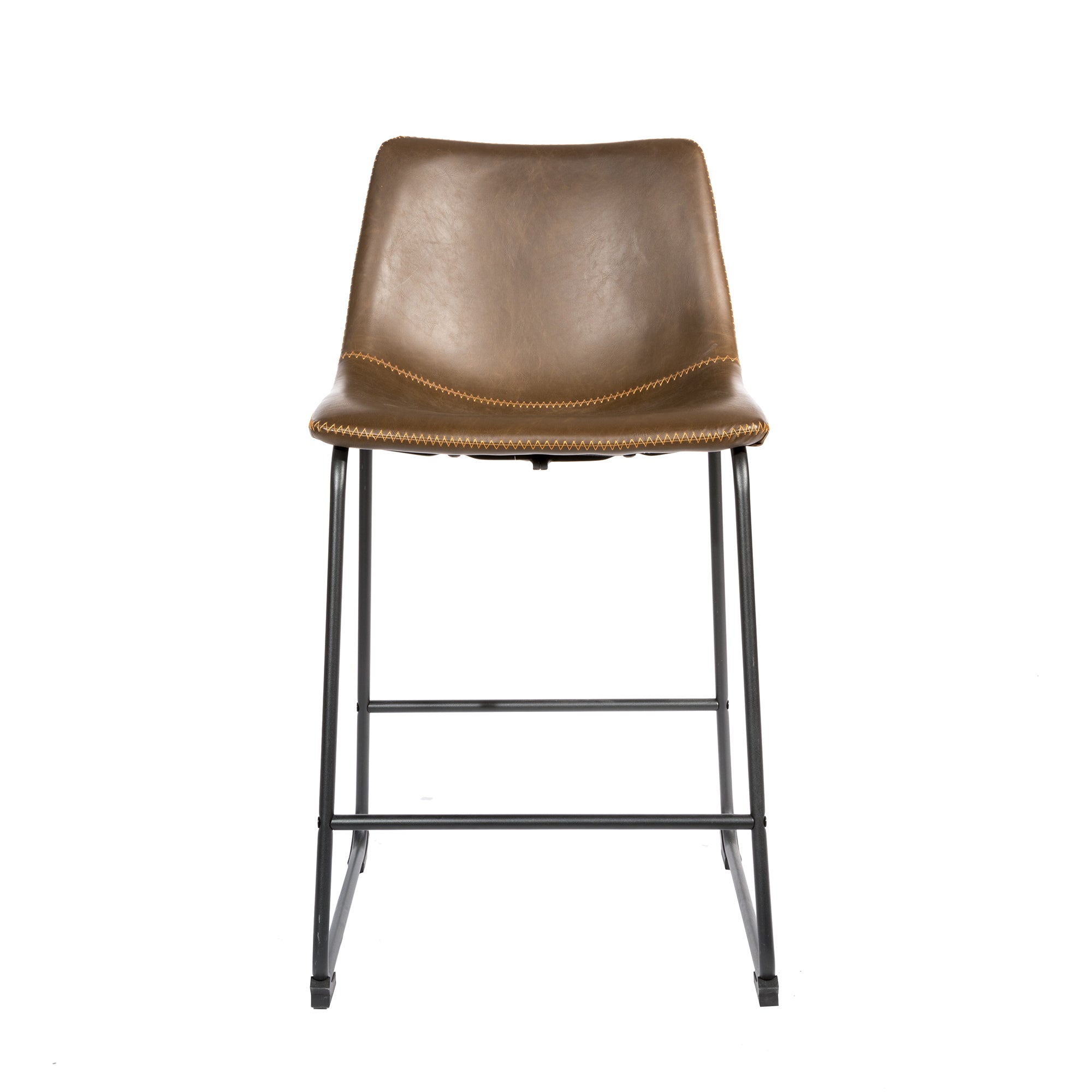 Dexter Chesnut Brown Set of Two Kitchen Counter Stools