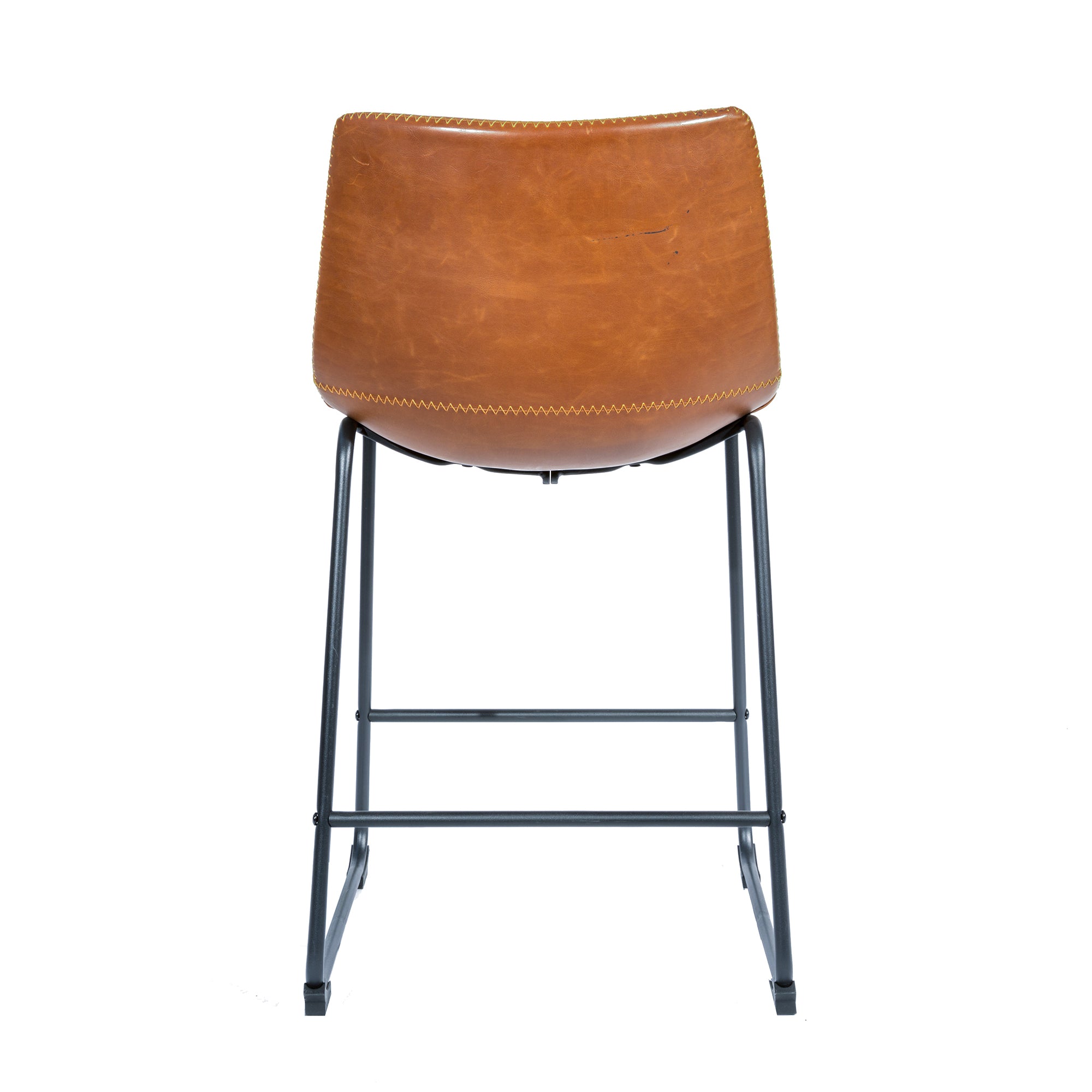 Dexter Tan Brown Set of Two Kitchen Counter Stools