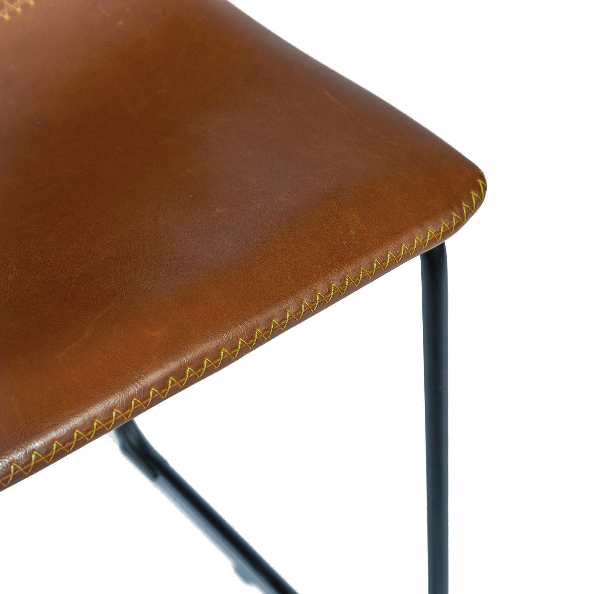 Dexter Tan Brown Set of Two Kitchen Counter Stools