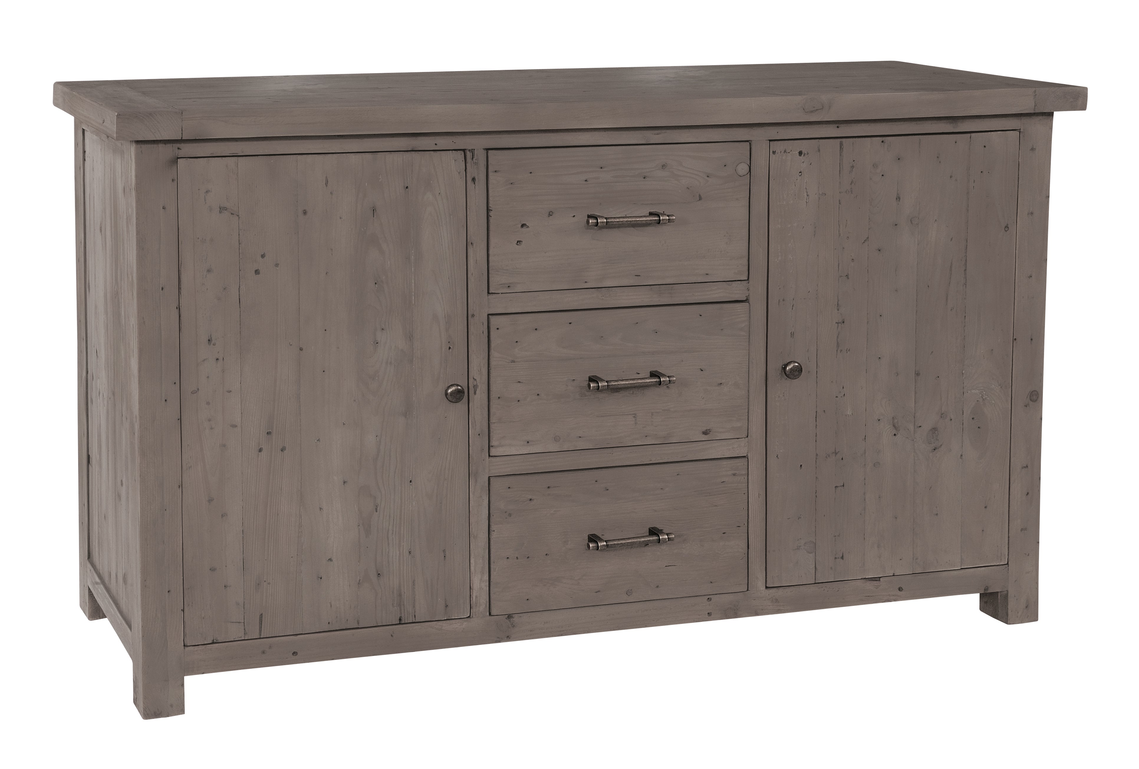 Drift Reclaimed Pine Two Door Three Drawer Sideboard