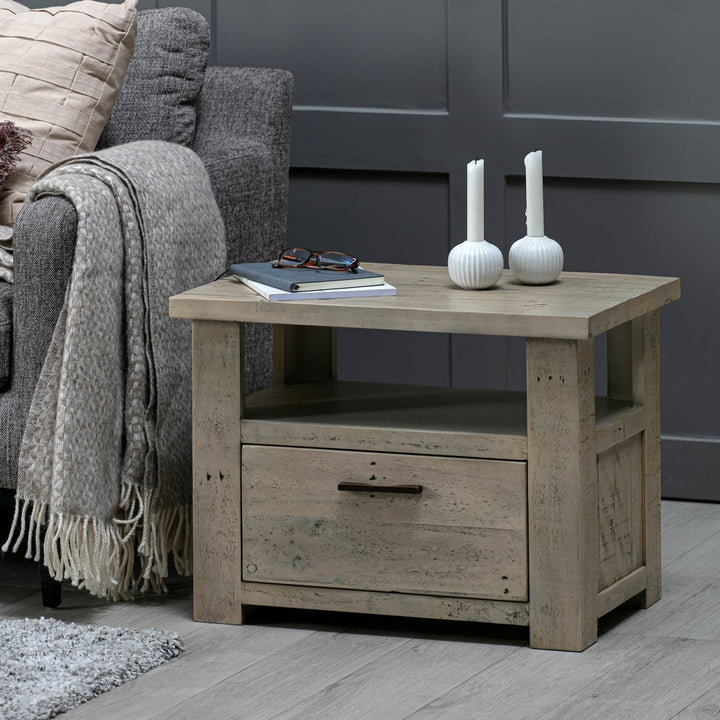 Fjord Lamp Table with Drawer