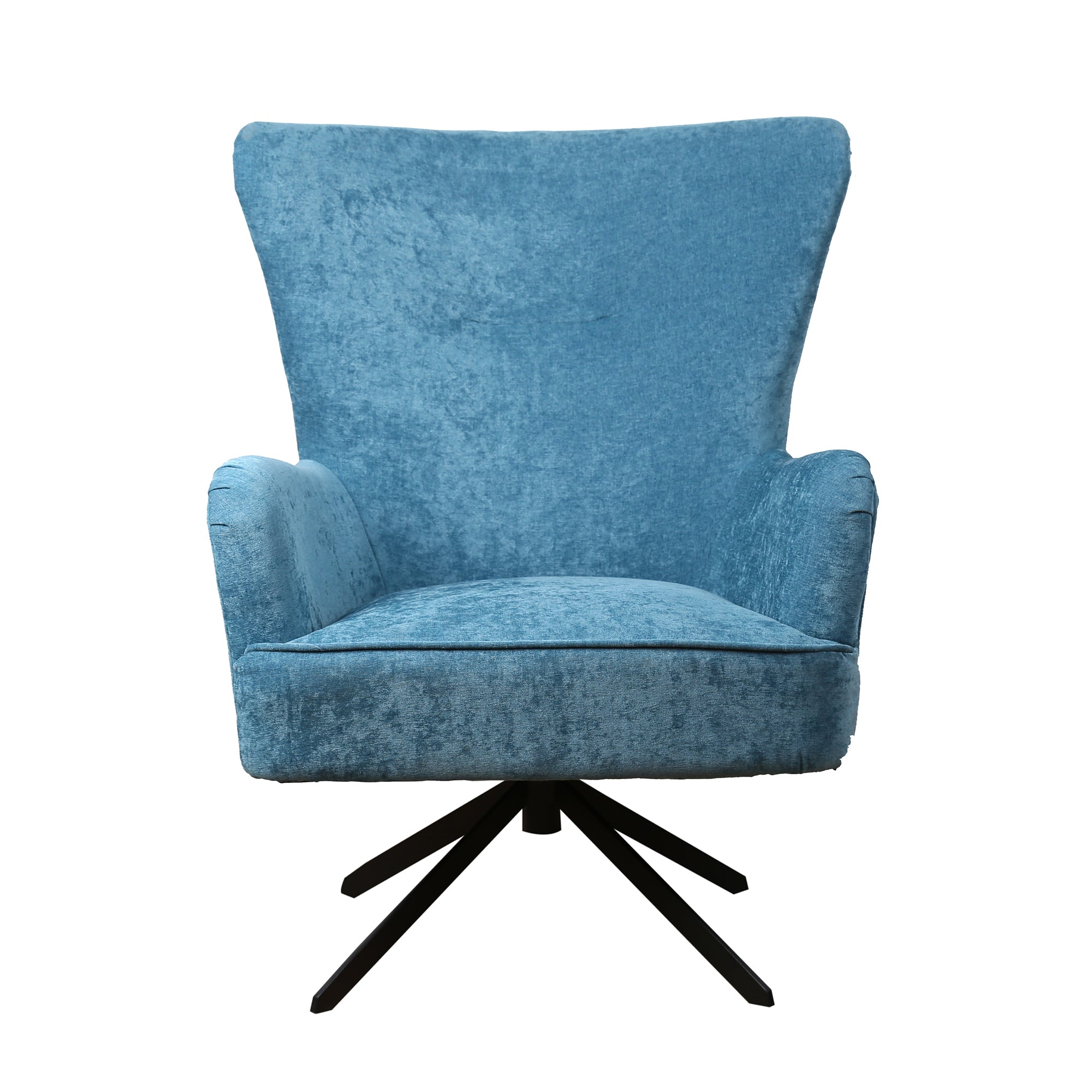 Gable Chenille Ocean Blue Armchair