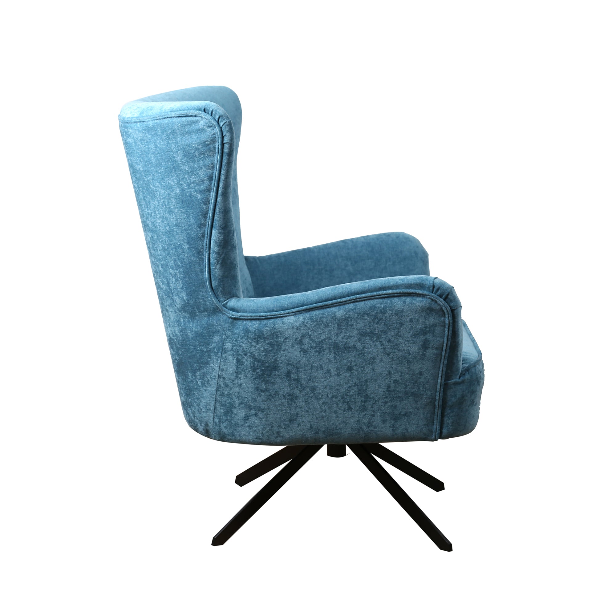 Gable Chenille Ocean Blue Armchair