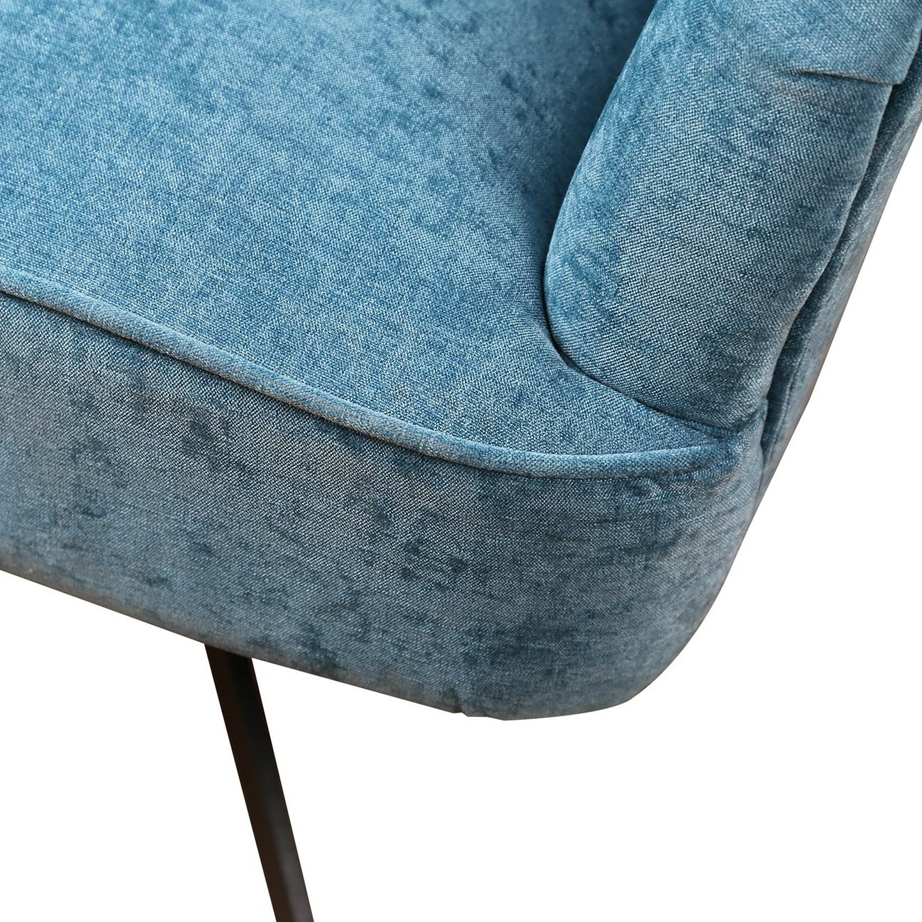 Gable Chenille Ocean Blue Armchair