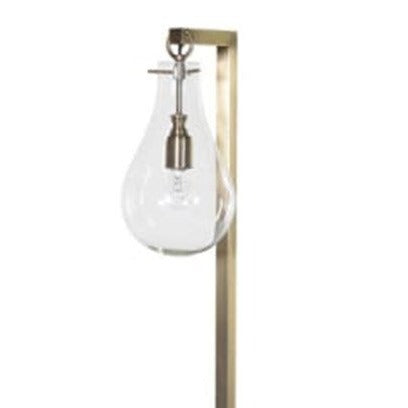 Gold Hanging Bulb Floor Lamp