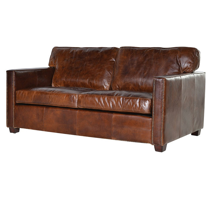Vintage Leather Manhattan Two Seater Sofa
