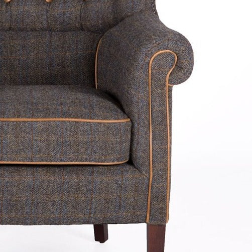 Holker Chair Uist Night Harris Tweed Armchair
