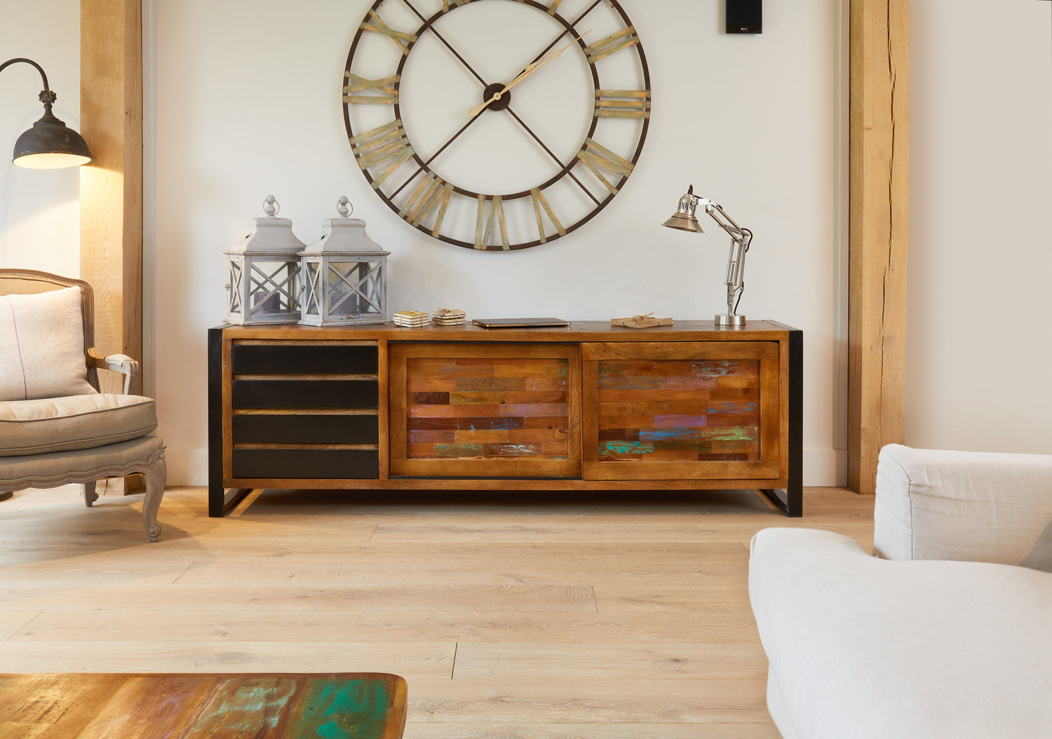 Shoreditch Long Four Drawer Sideboard - The Orchard Home and Gifts