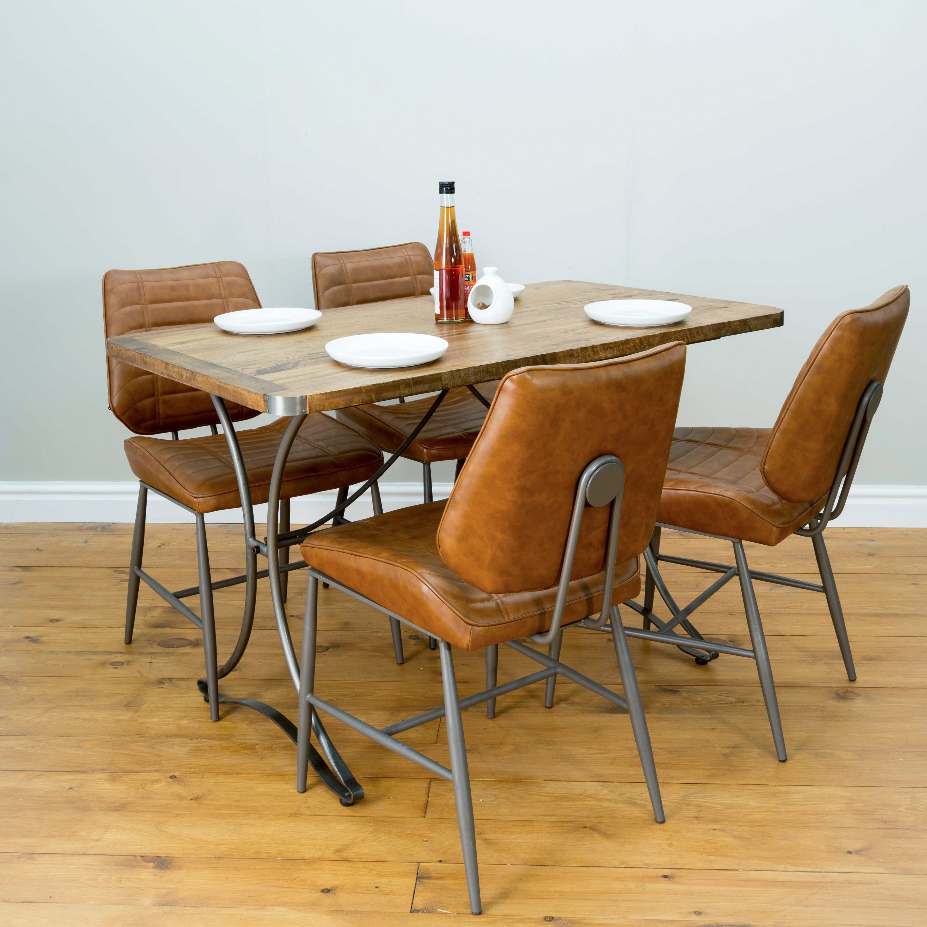 Industrial Vintage Rectangular Bistro Dining Table