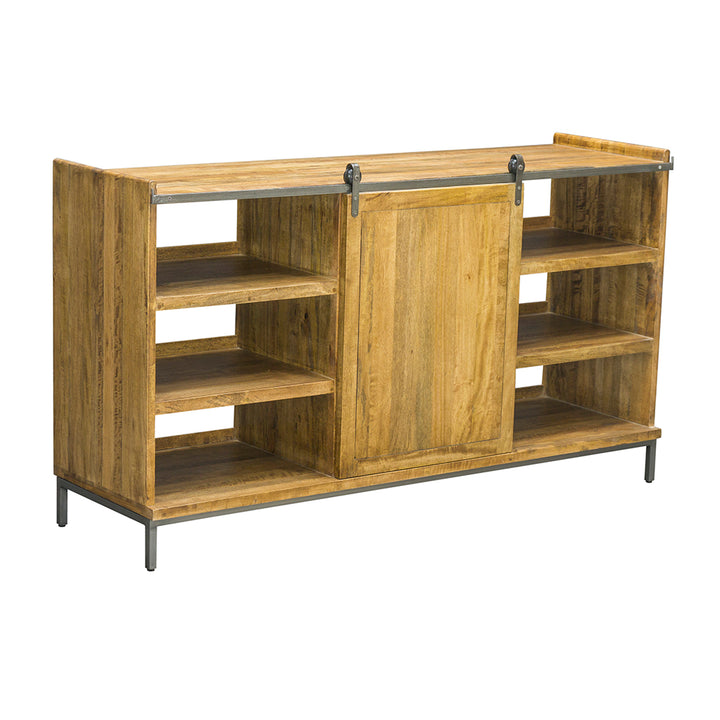 Industrial Vintage Sideboard with Sliding Doors