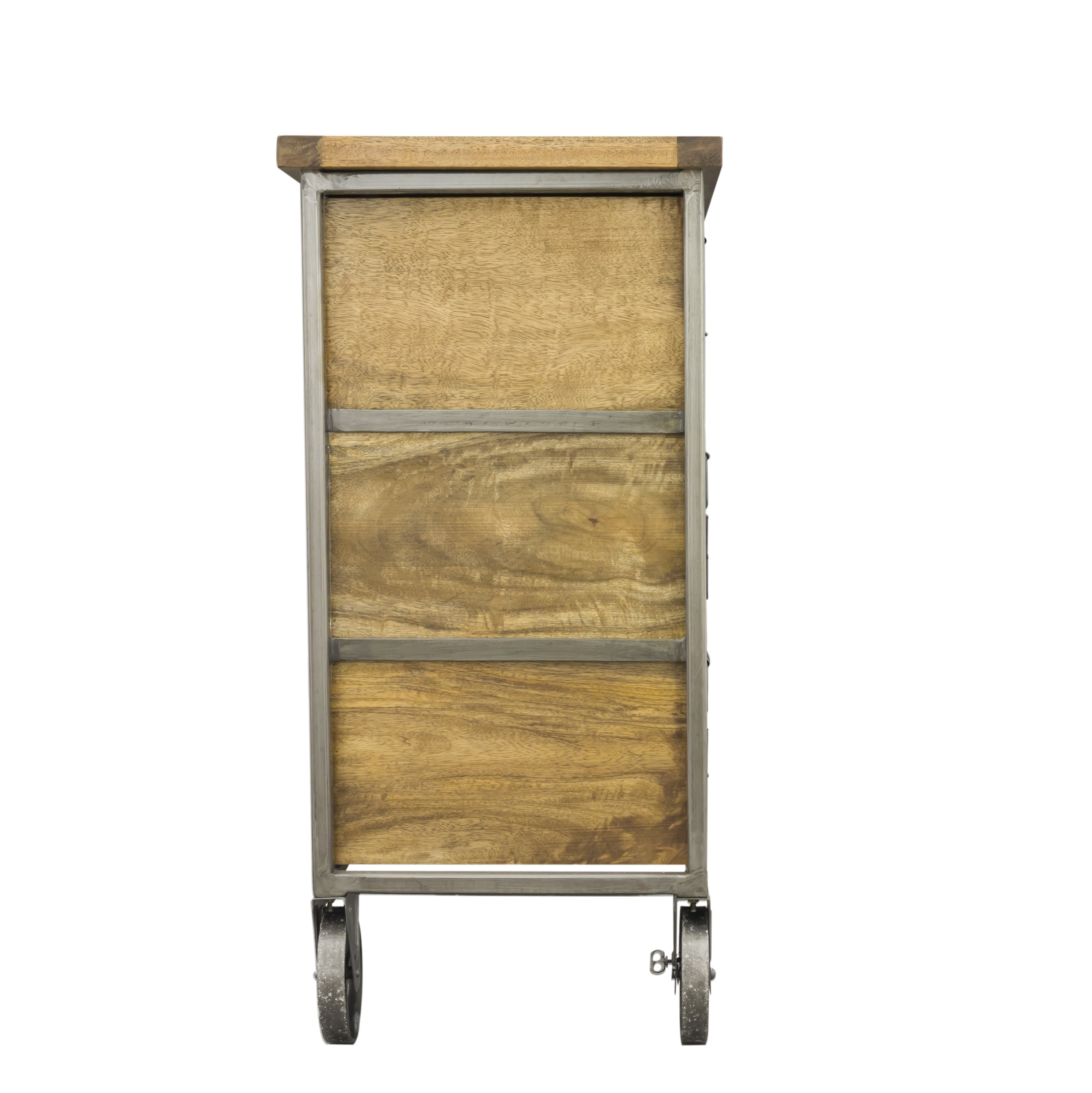 Industrial Vintage Low Apothecary 9 Drawer Chest