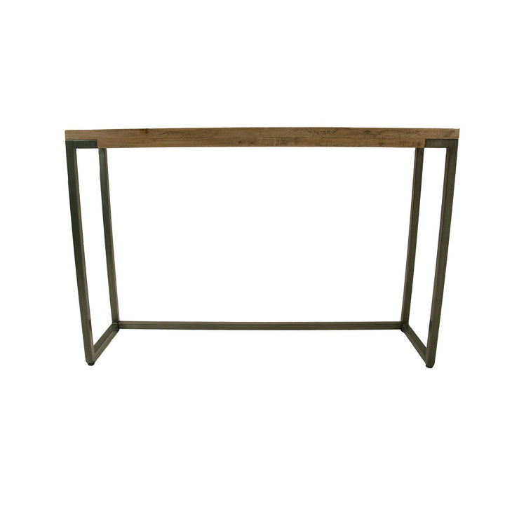 Overton Mango Wood Chevron Console Table
