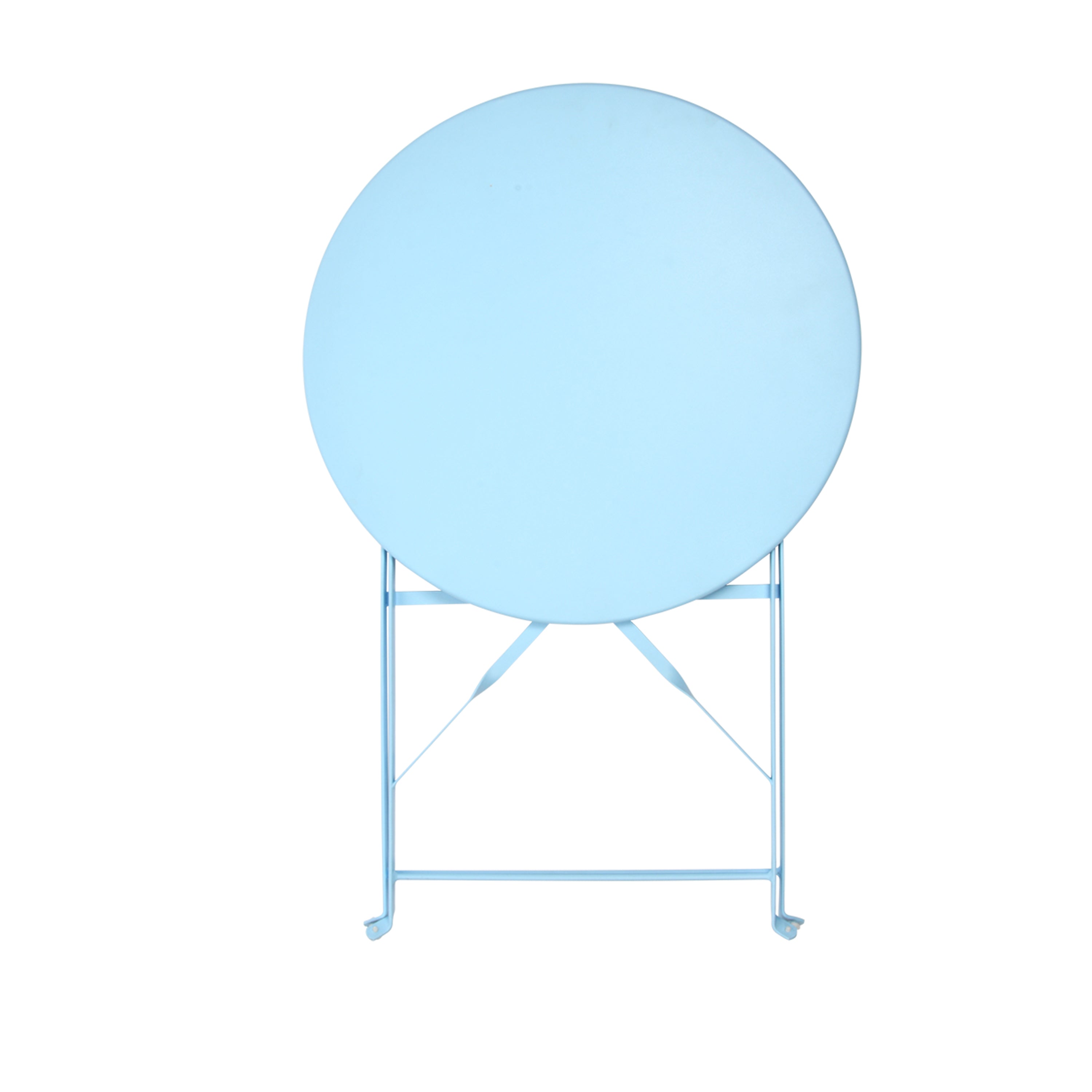 Powder Blue Garden Bistro Table and Chairs Set