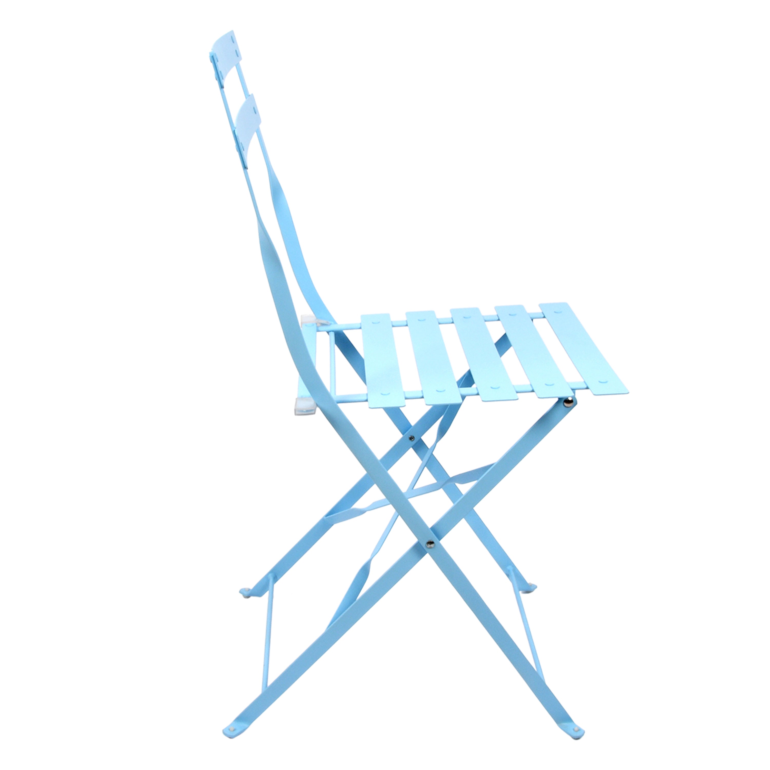 Powder Blue Garden Bistro Table and Chairs Set