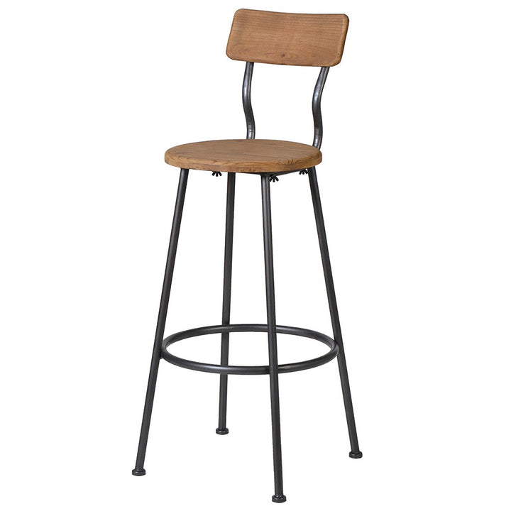 Wood and Metal Bar Chair