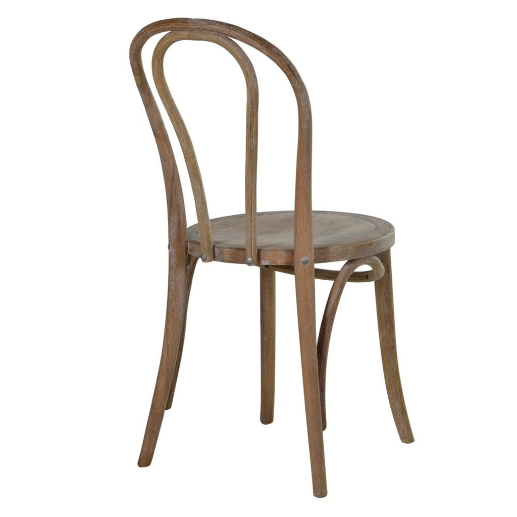 Reclaimed Oak Round Seat Dining Chair