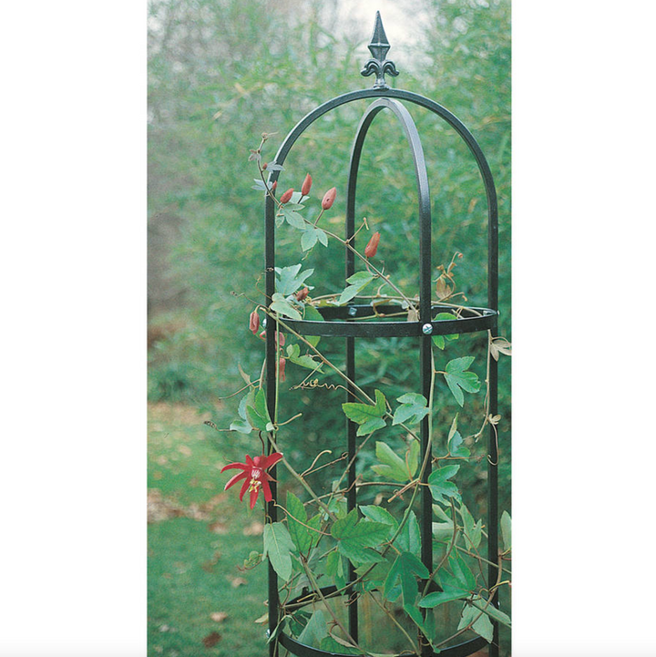 Traditional Outdoor Support Obelisk Tower for Plants (Black)