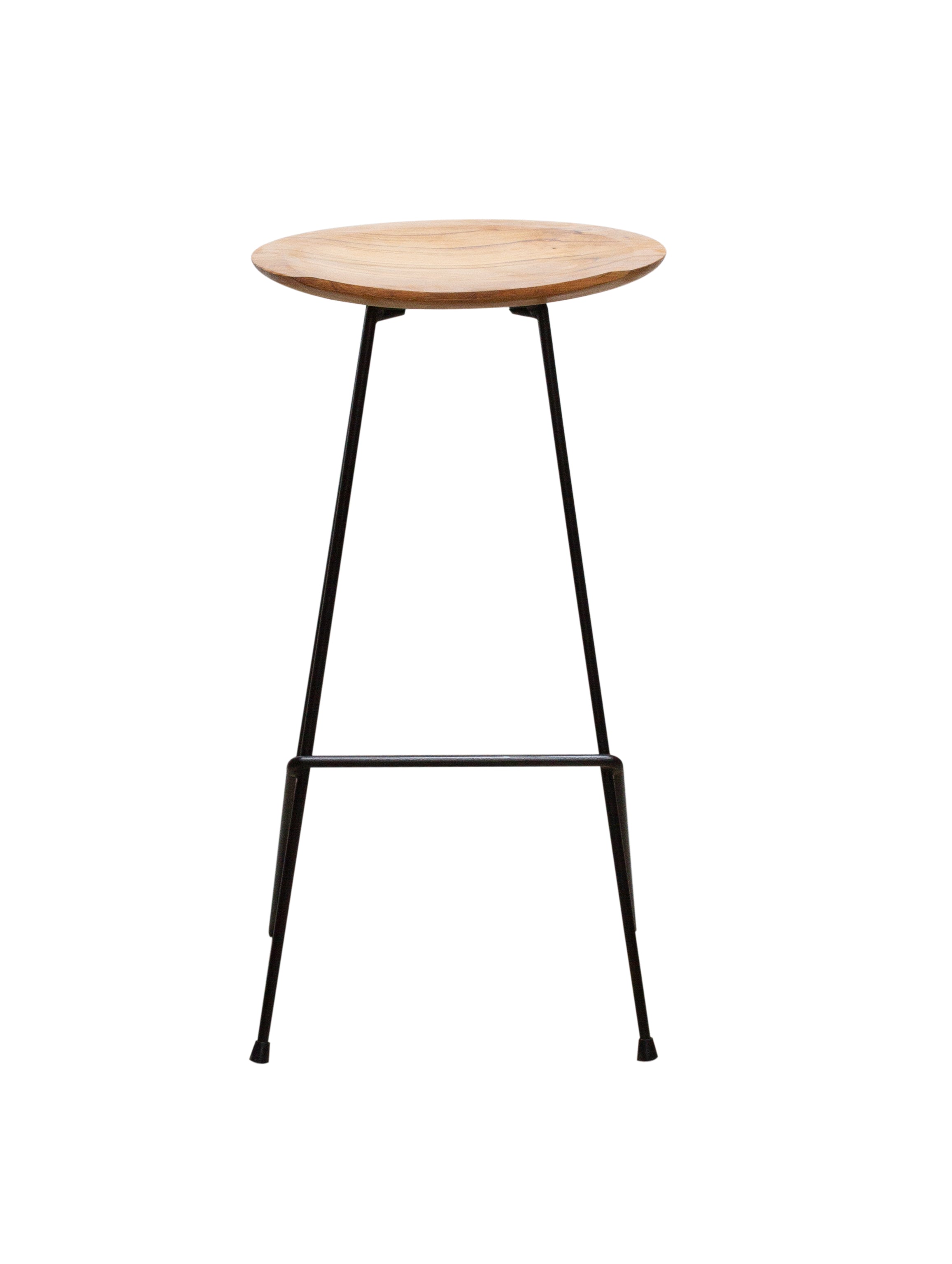 Teak Set of Two Kitchen Bar Stools