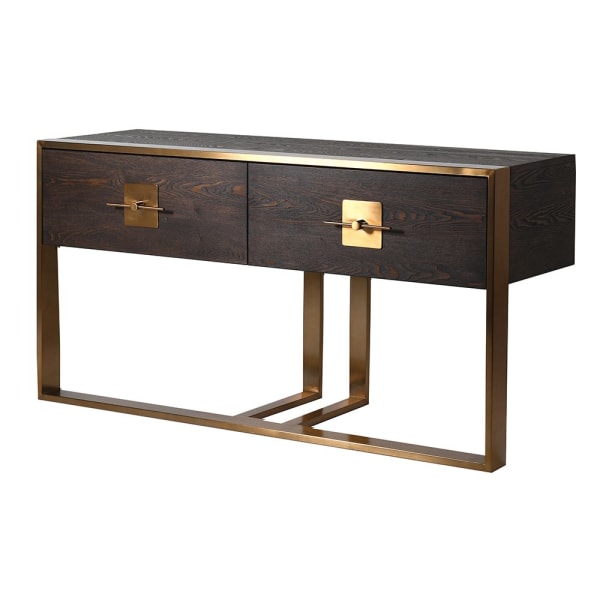 Tobacco Two Drawer Console Table