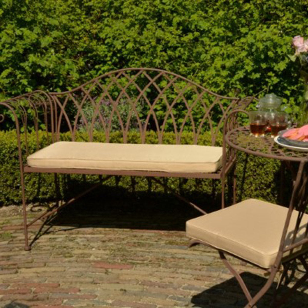Vintage Rectory Metal Garden Bench